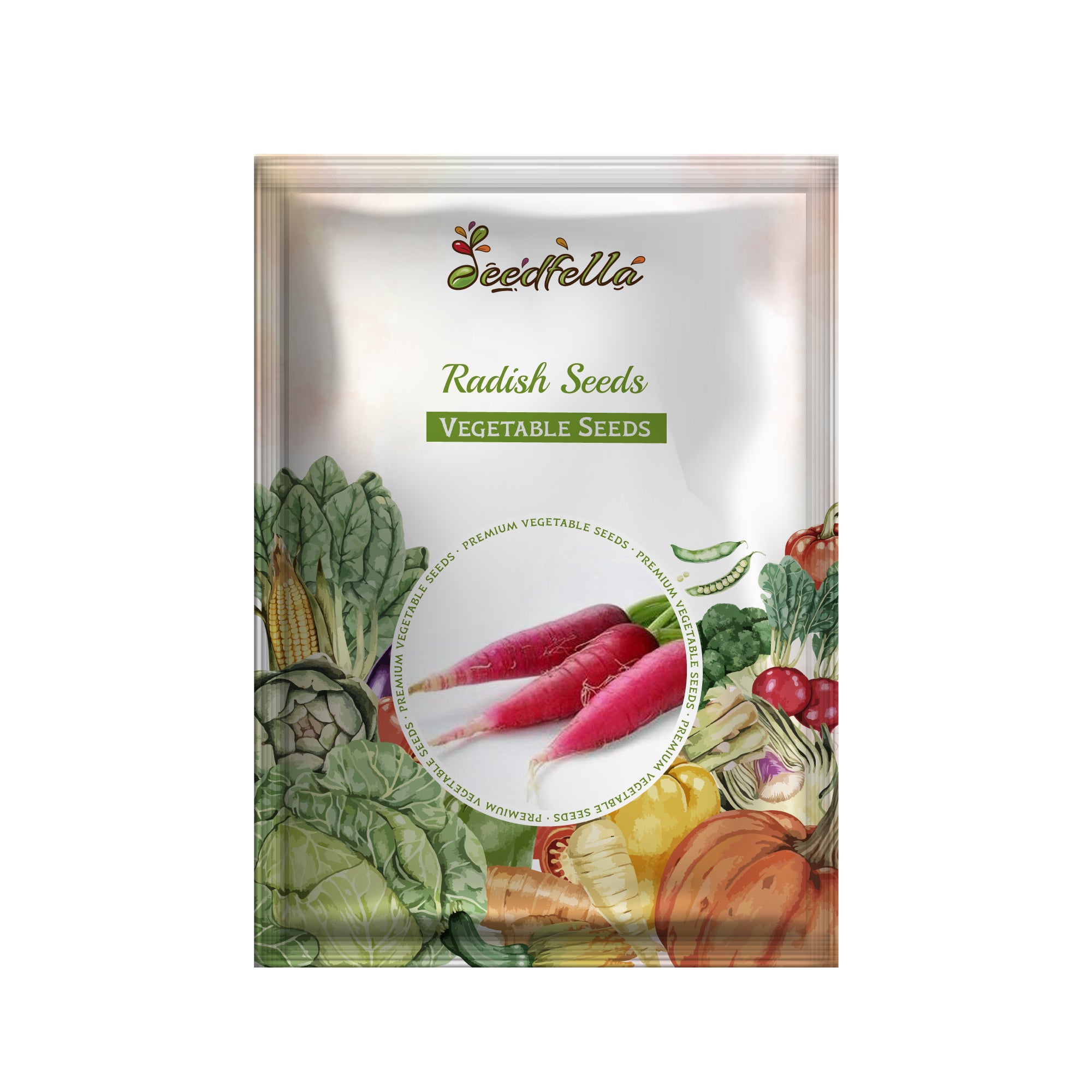 Fresh radish garden seeds for easy planting