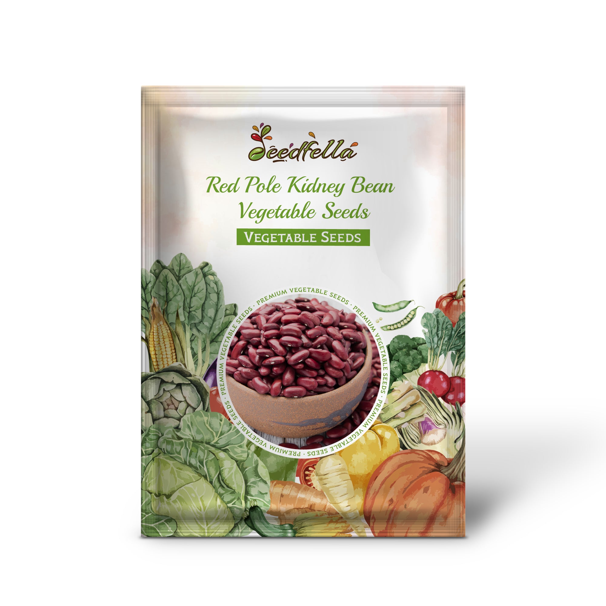 Fresh Red Pole Kidney Bean seeds for garden planting