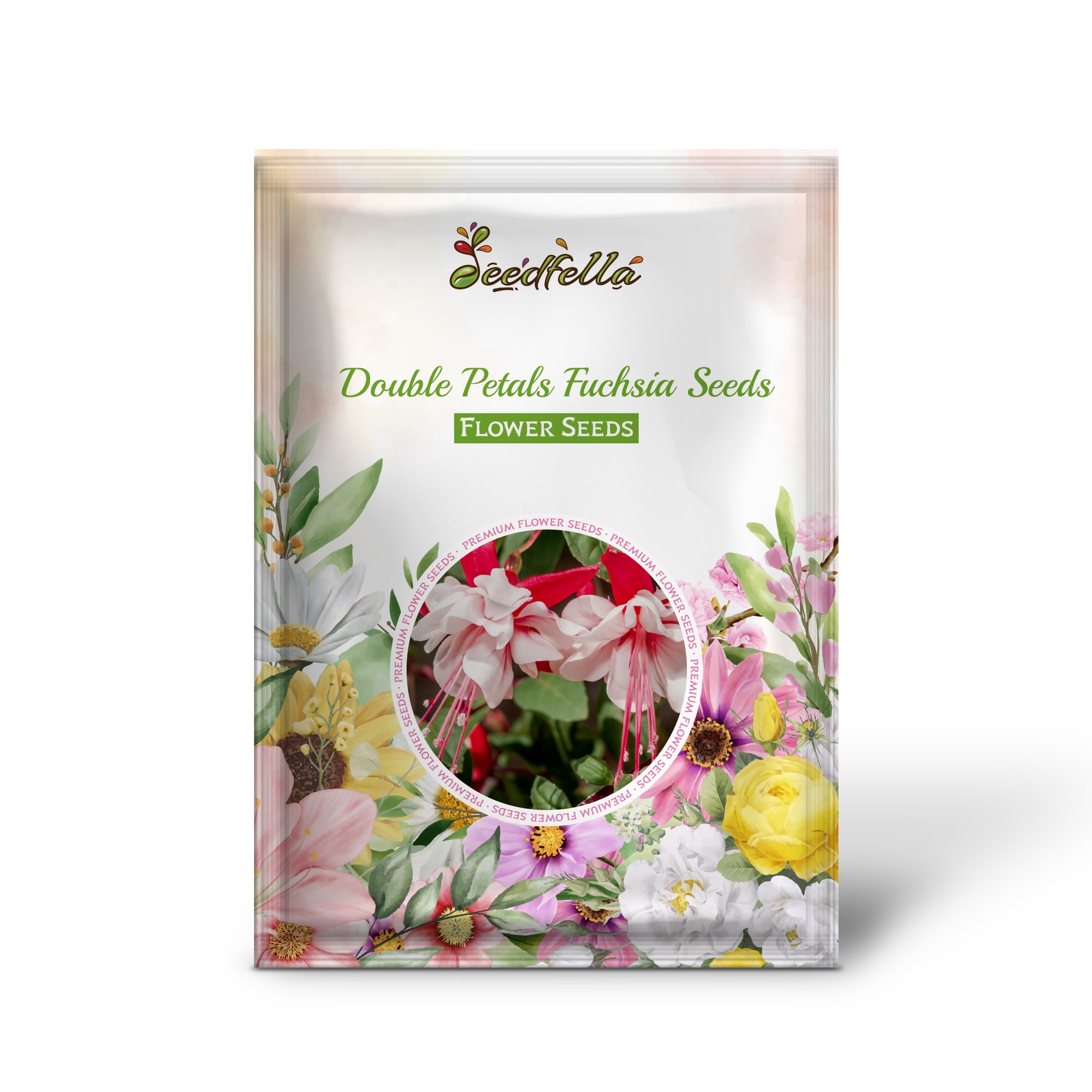 Light Pink Red Fuchsia Blooms