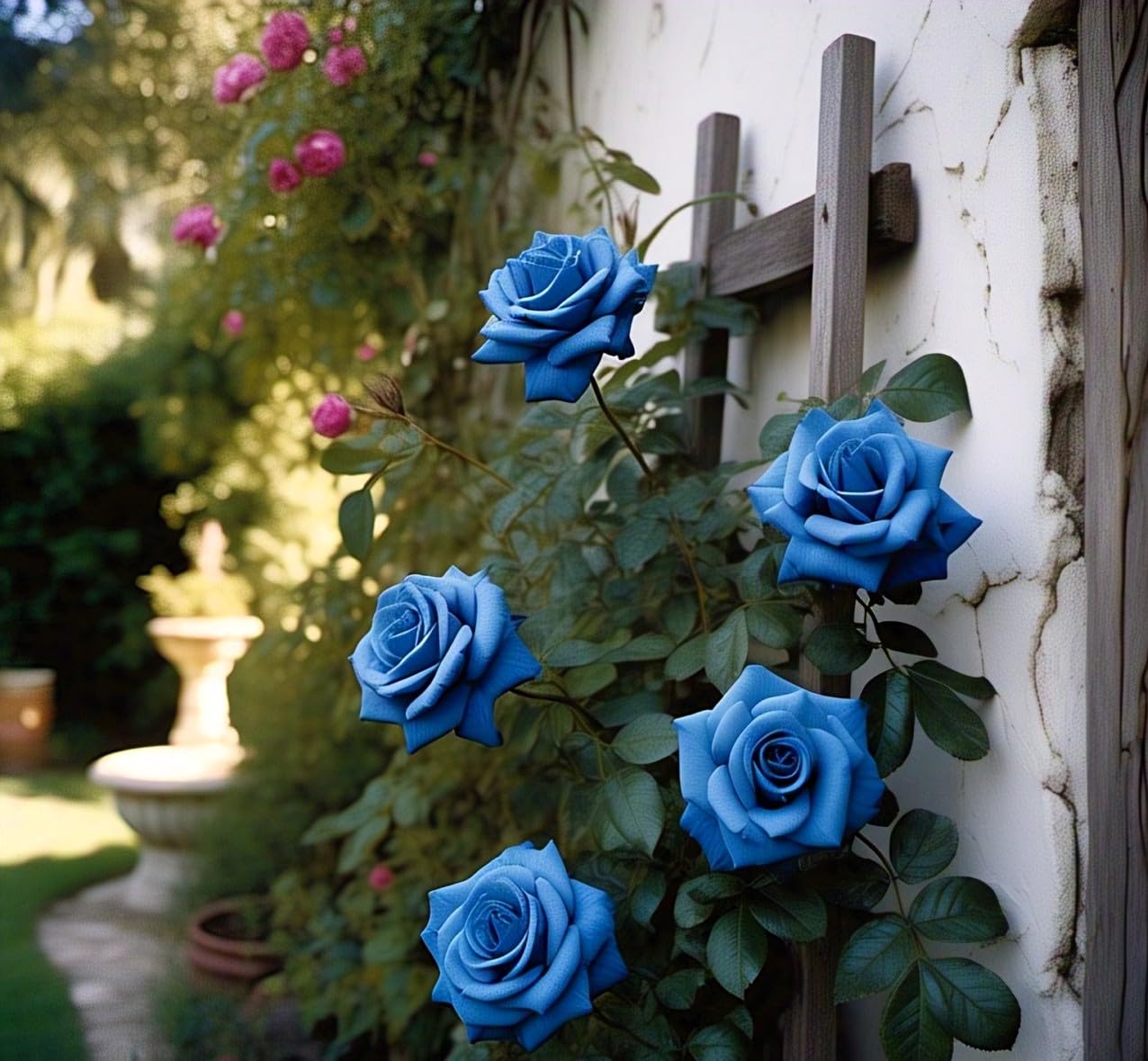 Garden Sky Blue Climbing Roses