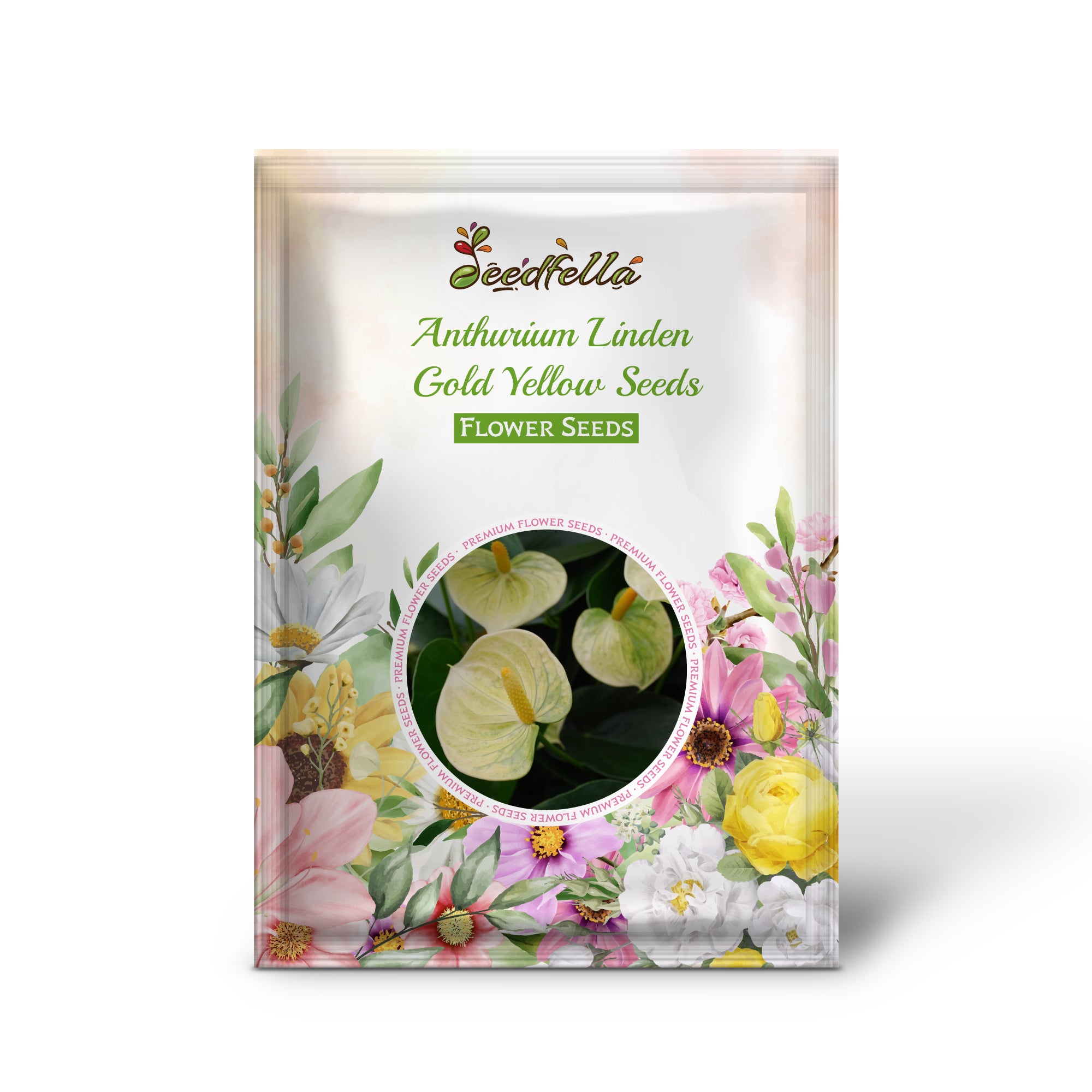 Vibrant Gold Yellow Anthurium Flowers