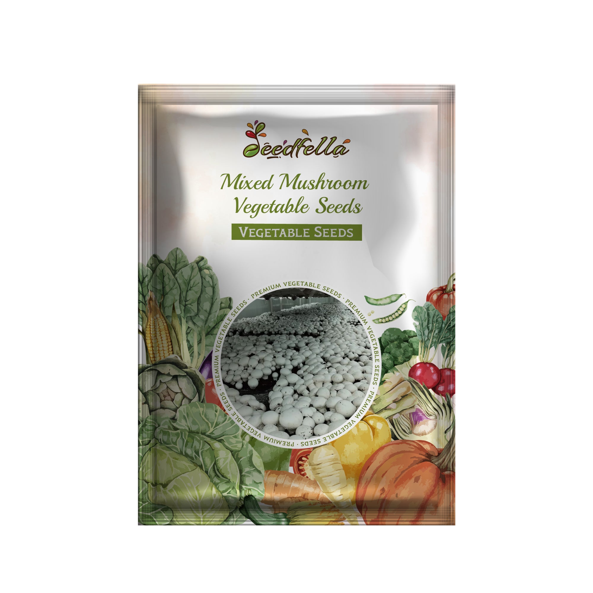 Gourmet Mixed Mushroom Variety Growing Indoors