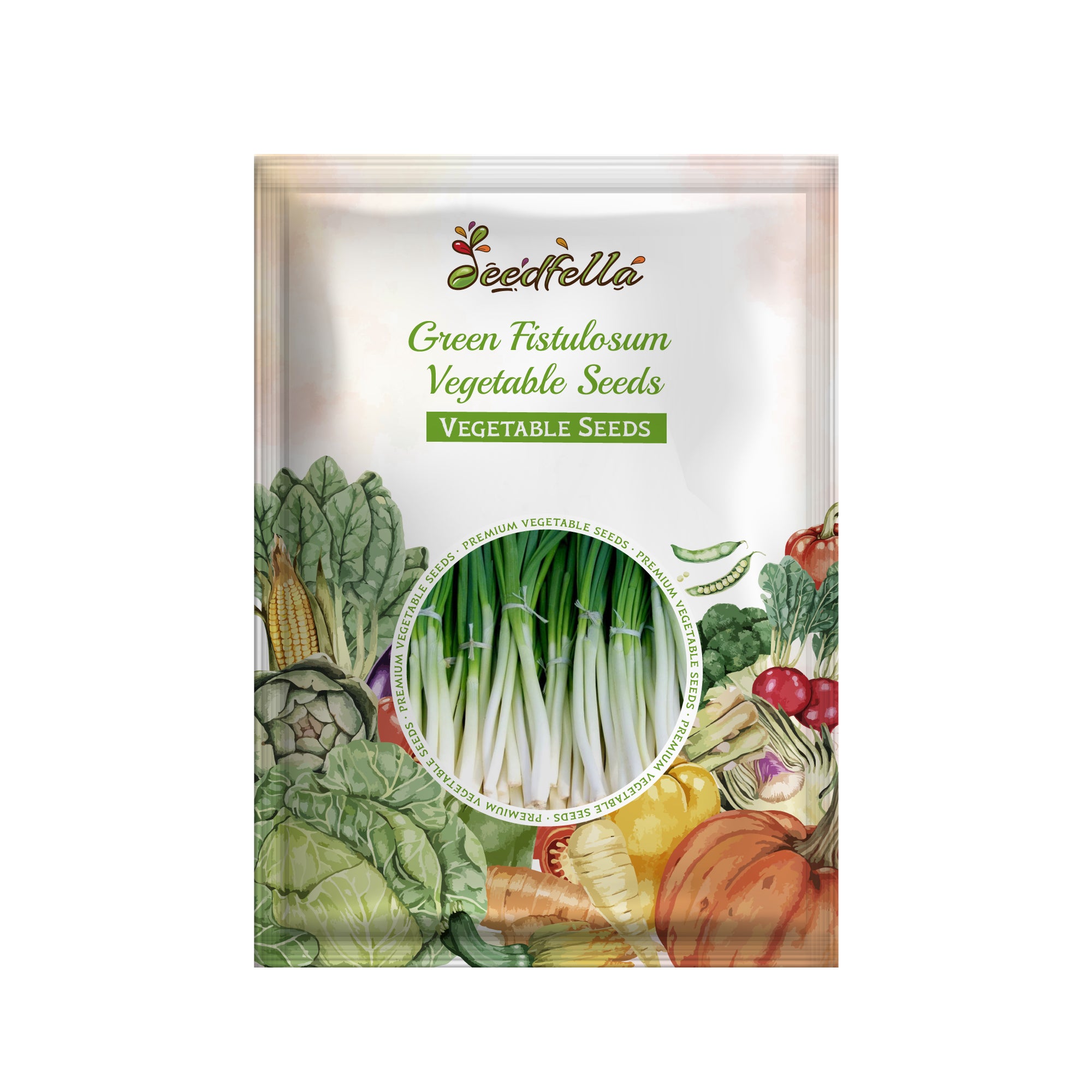 Green Fistulosum seed package for gardening