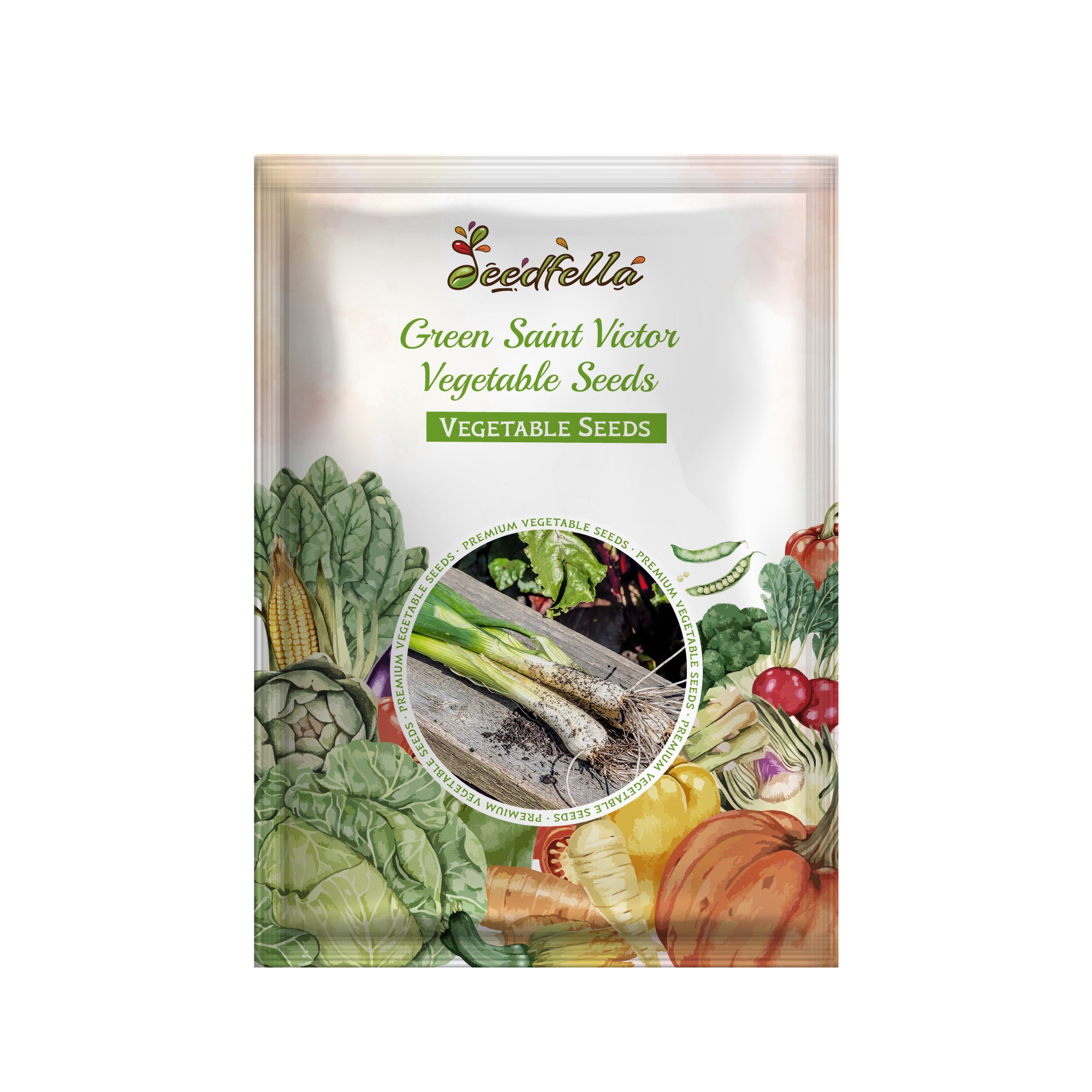 Green Saint Victor plants growing in garden