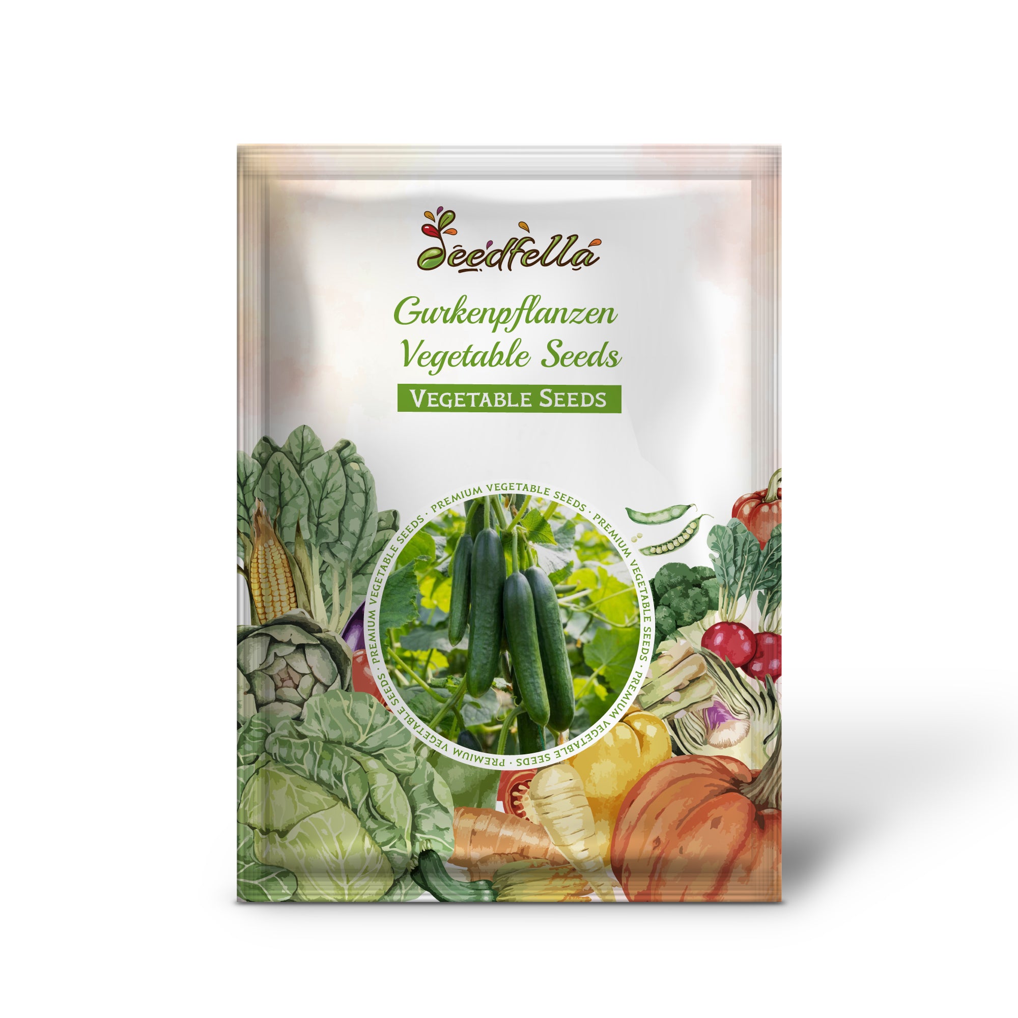 Non GMO Gurkenpflanzen cucumber seeds packaging