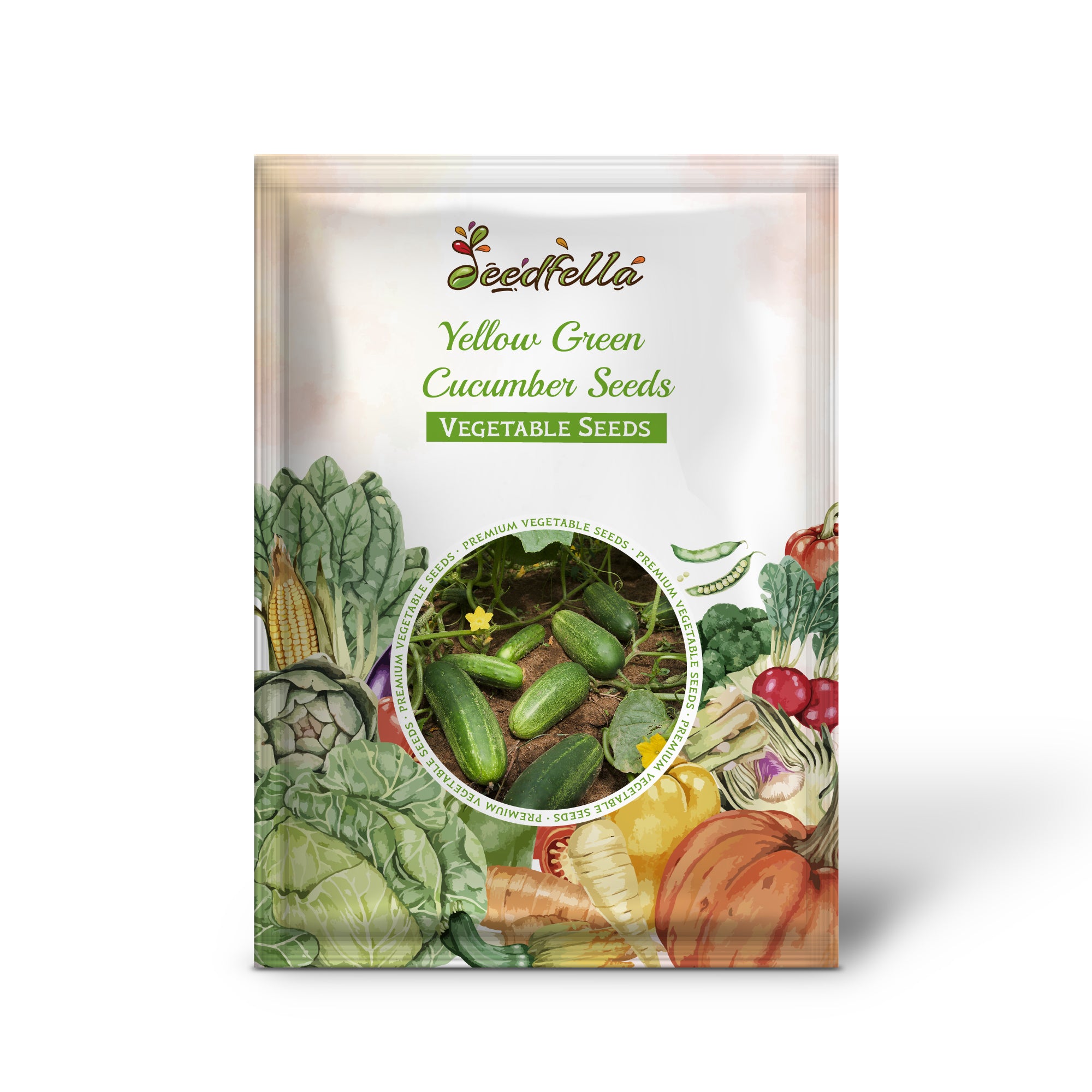 Heirloom Yellow Green Cucumber seeds for planting