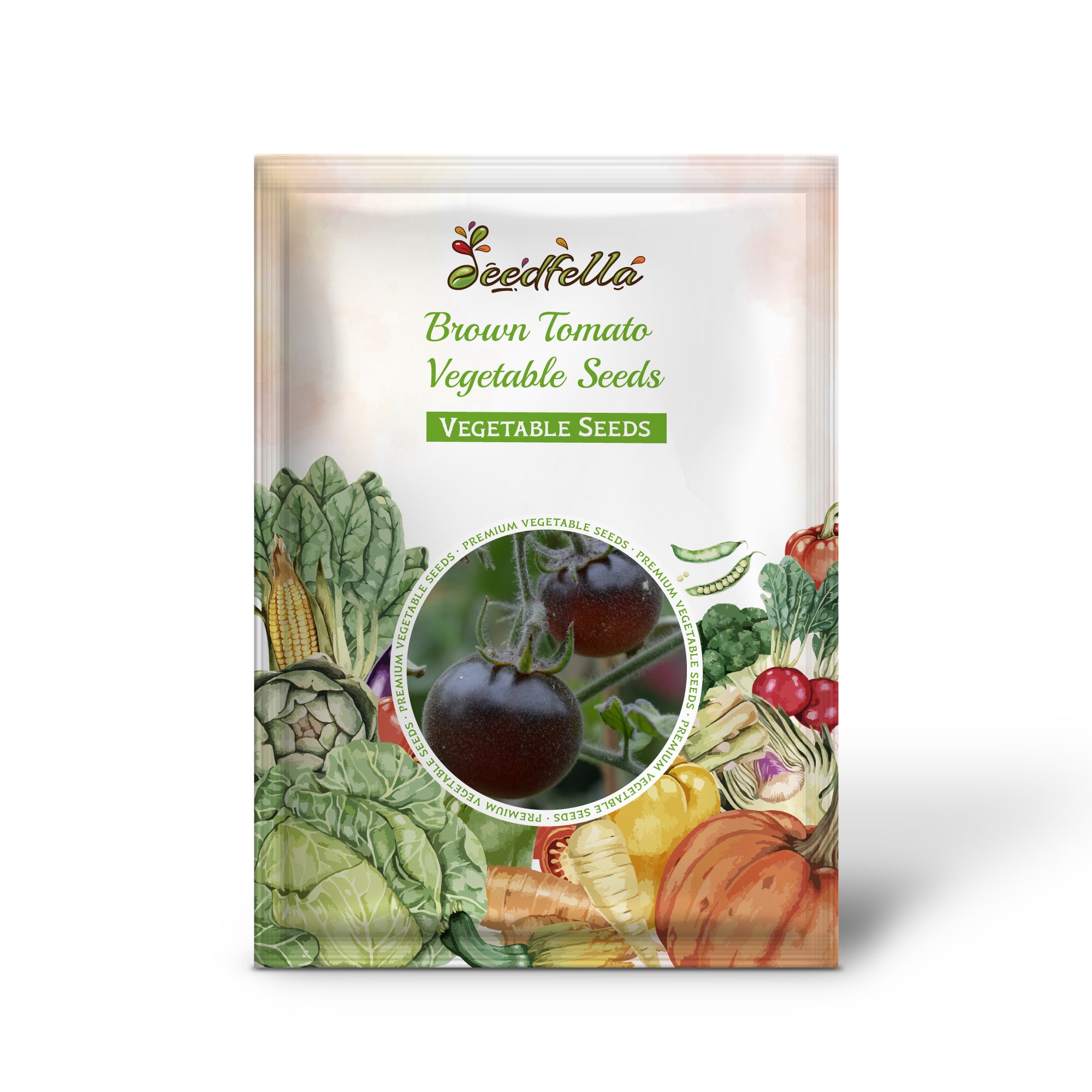 High yield tomato plants producing brown fruits