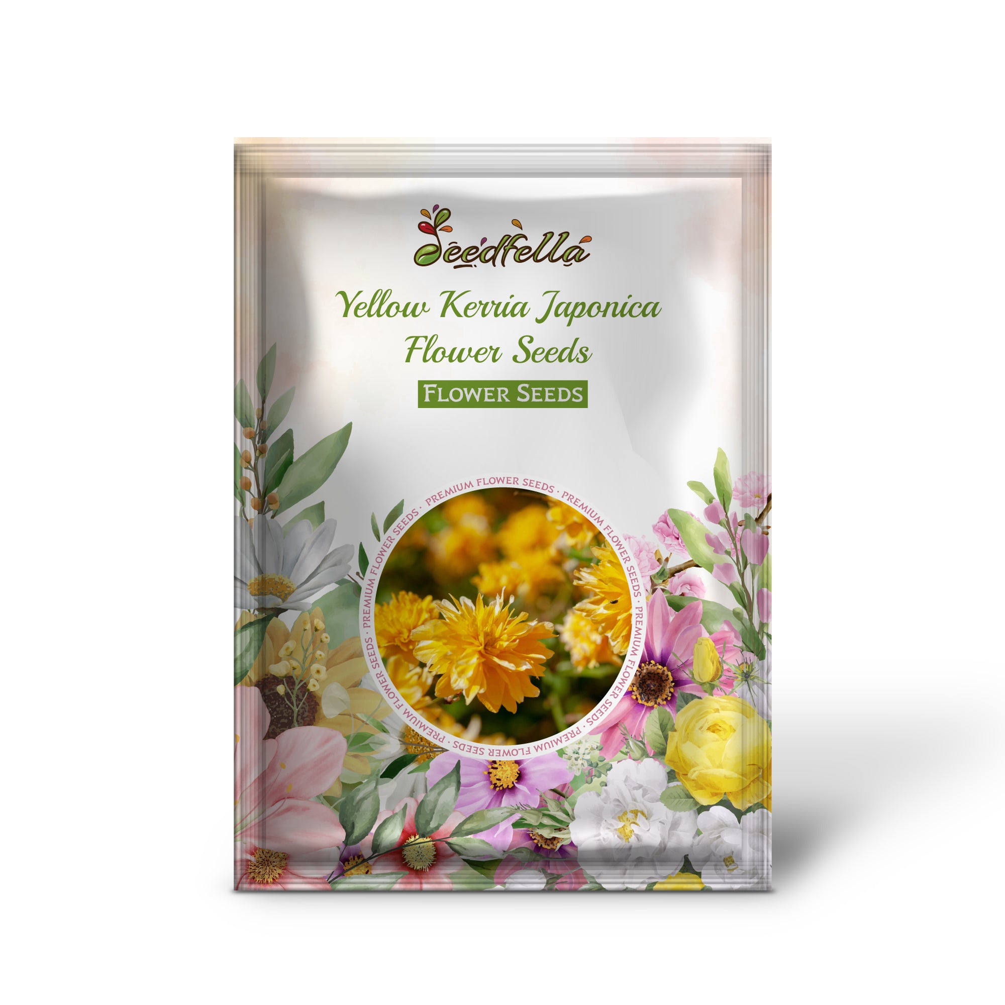 Non GMO Yellow Kerria Japonica seeds for home gardening
