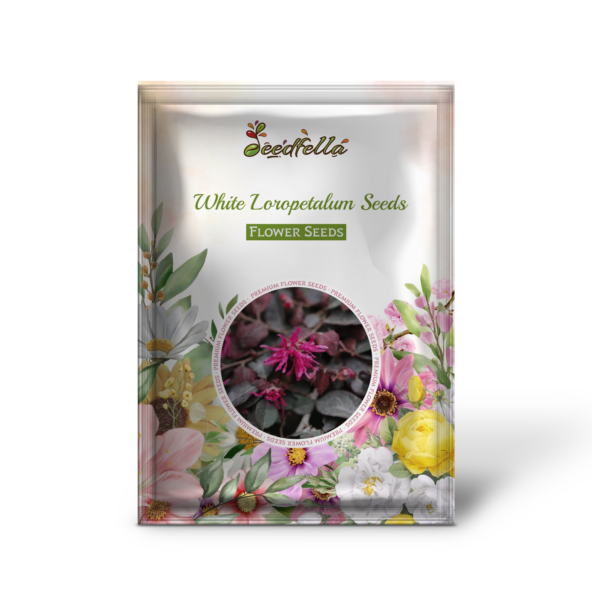 Non GMO White Loropetalum seeds for home gardening

