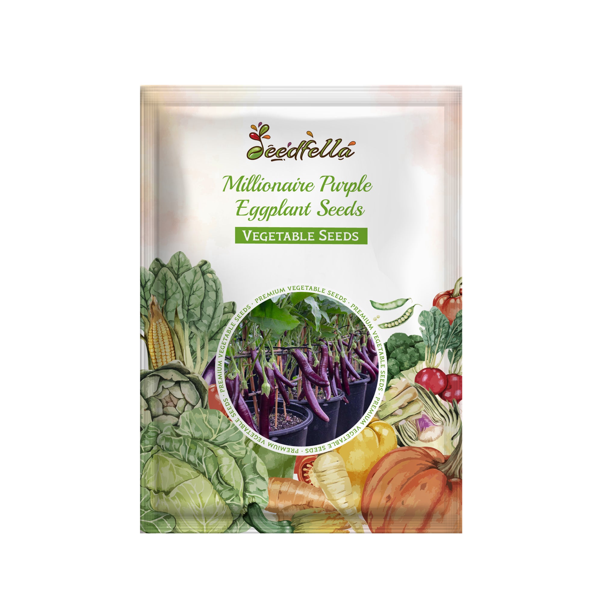 Millionaire Purple eggplant seeds high yield