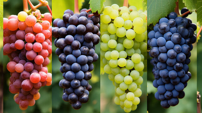 Mixed grape seeds varieties for backyard vineyards and gardens