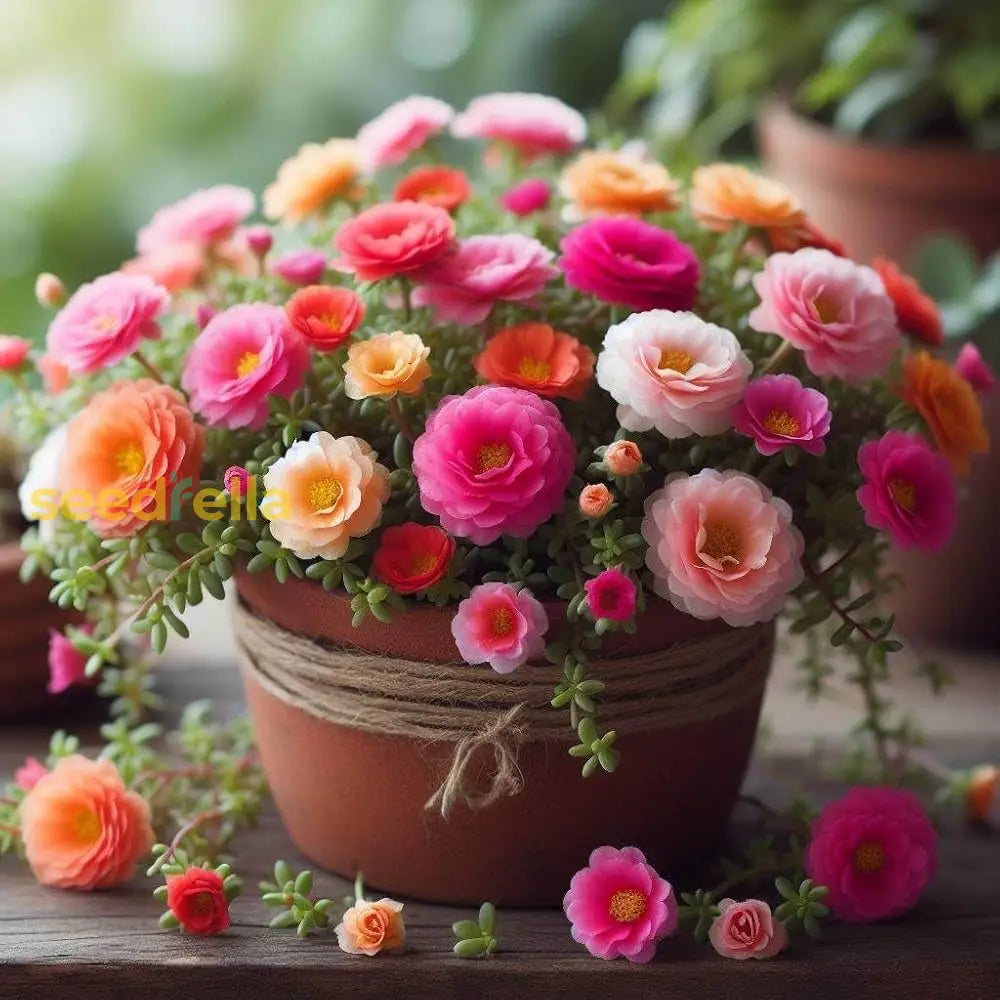 Mixed Portulaca Rose Flower Seeds For Planting