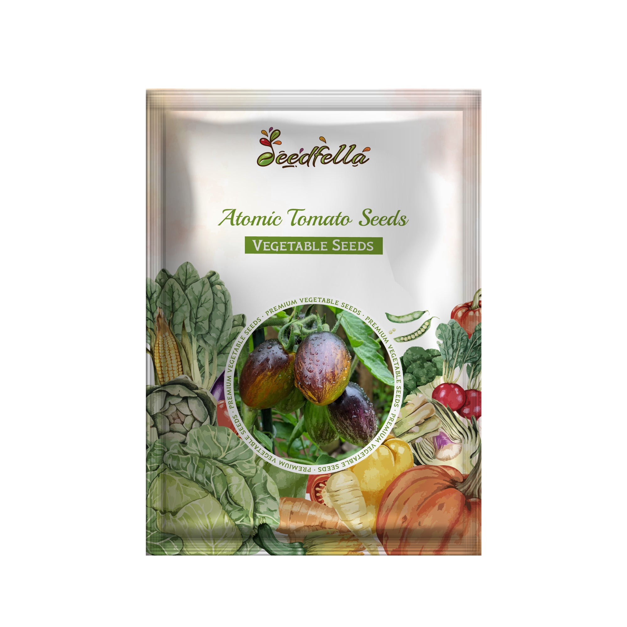 Non GMO atomic tomato seeds for warm season growing