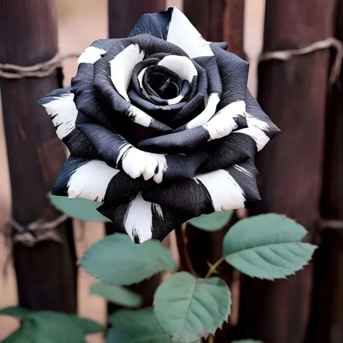 Non-GMO Rare Black & White Rose Seeds for Home Gardening