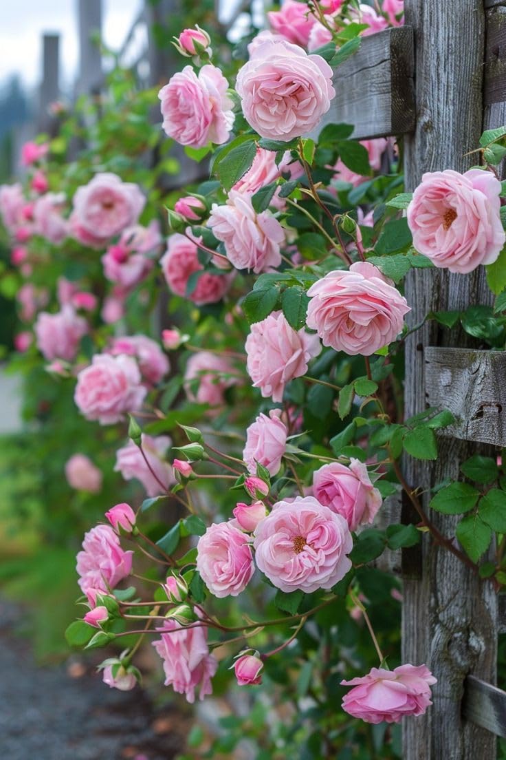 Non-GMO Light Pink Climbing Rose Seeds
