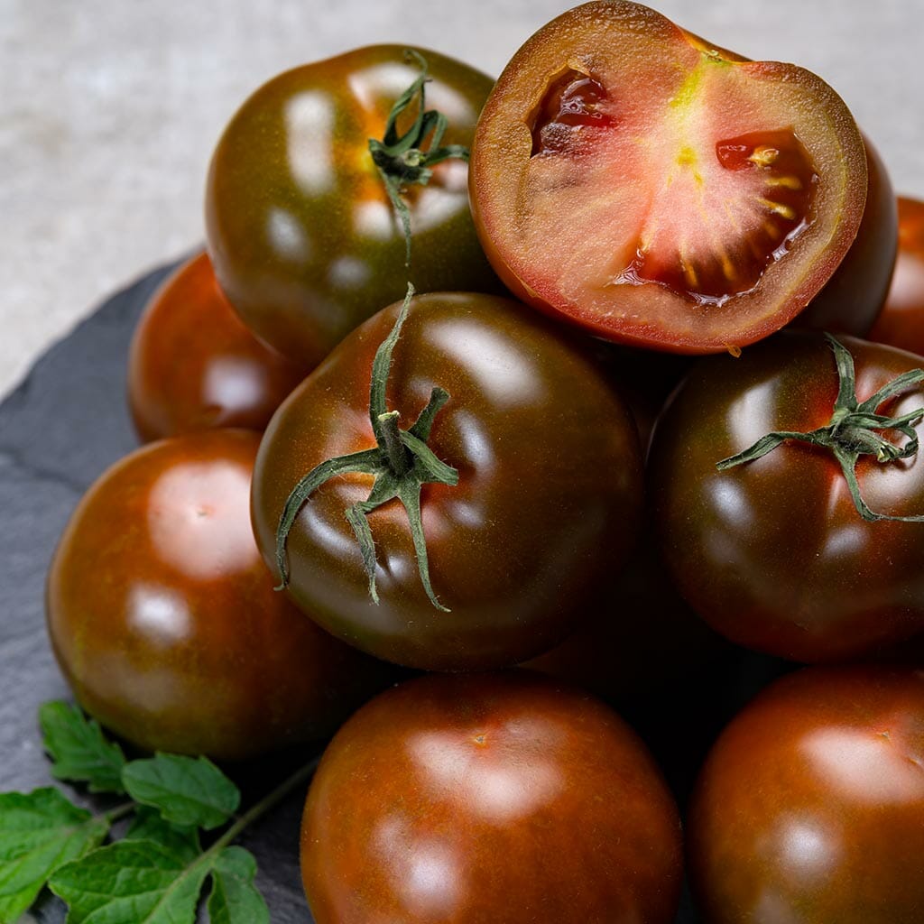 Non GMO dark brown tomato seeds