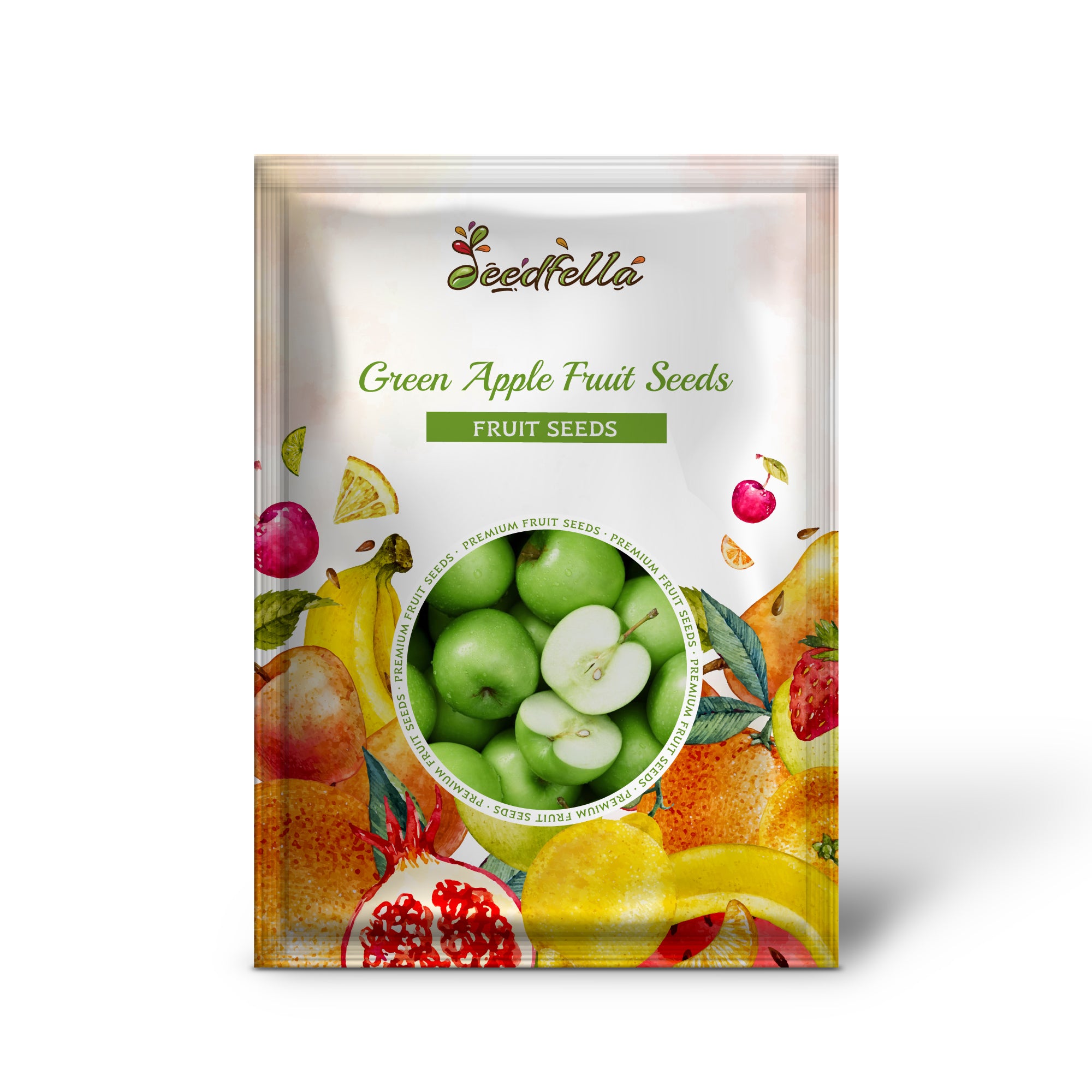 Non-GMO green apple seeds for home gardens