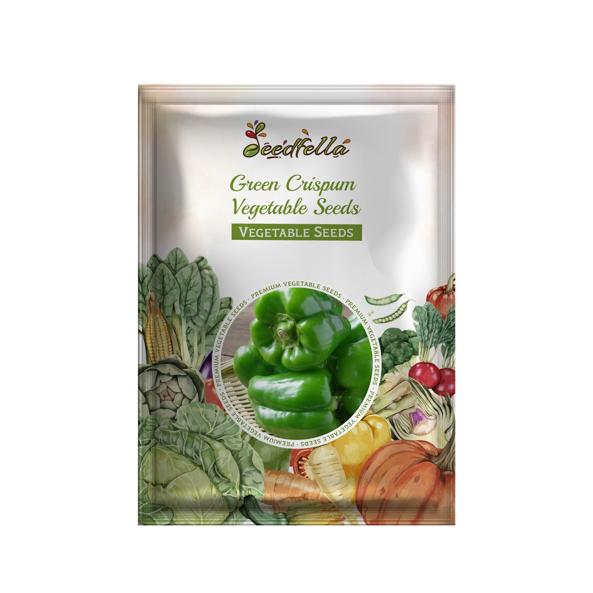 Non GMO Green Crispum vegetable seeds for fresh leaves