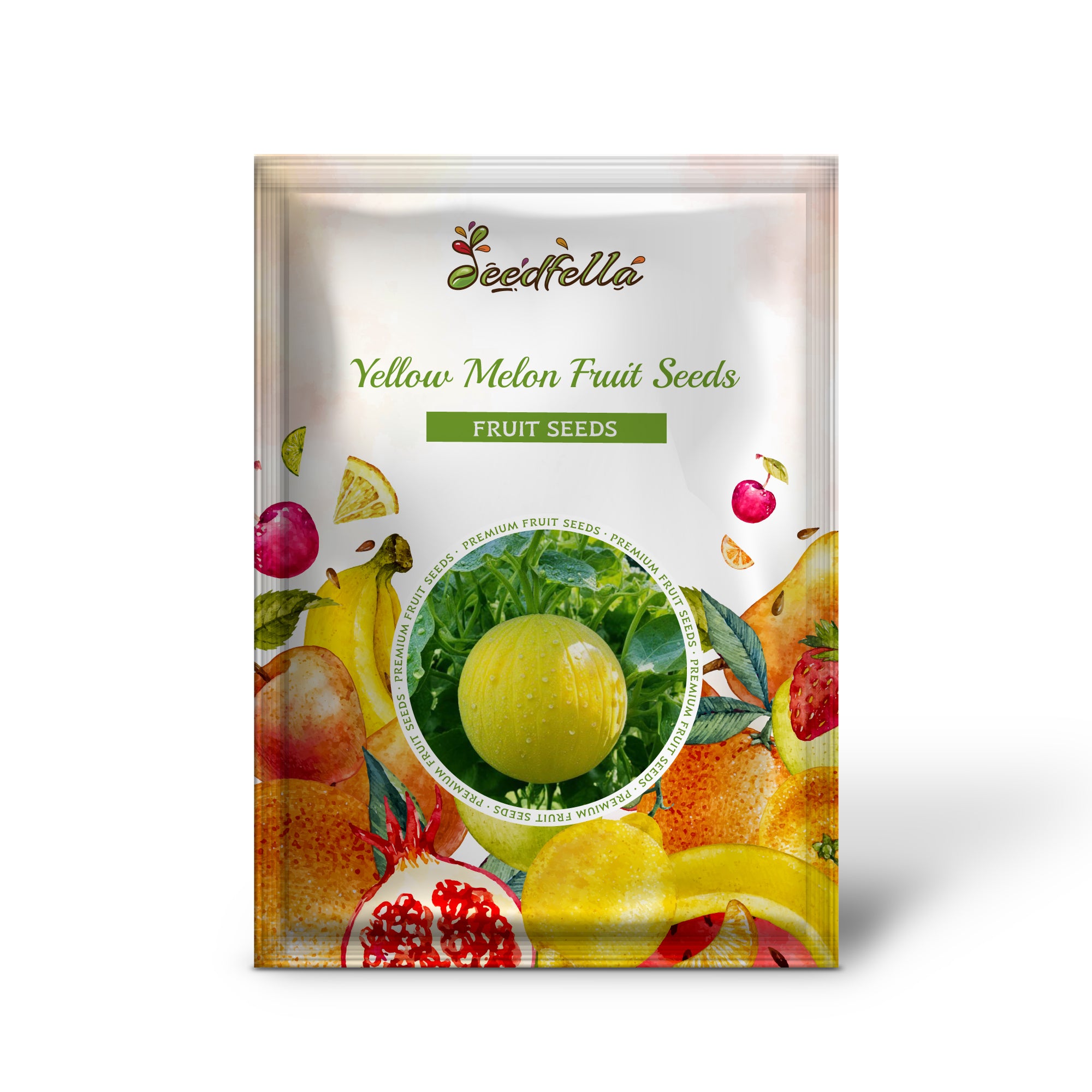 Non-GMO yellow melon seeds for home gardens