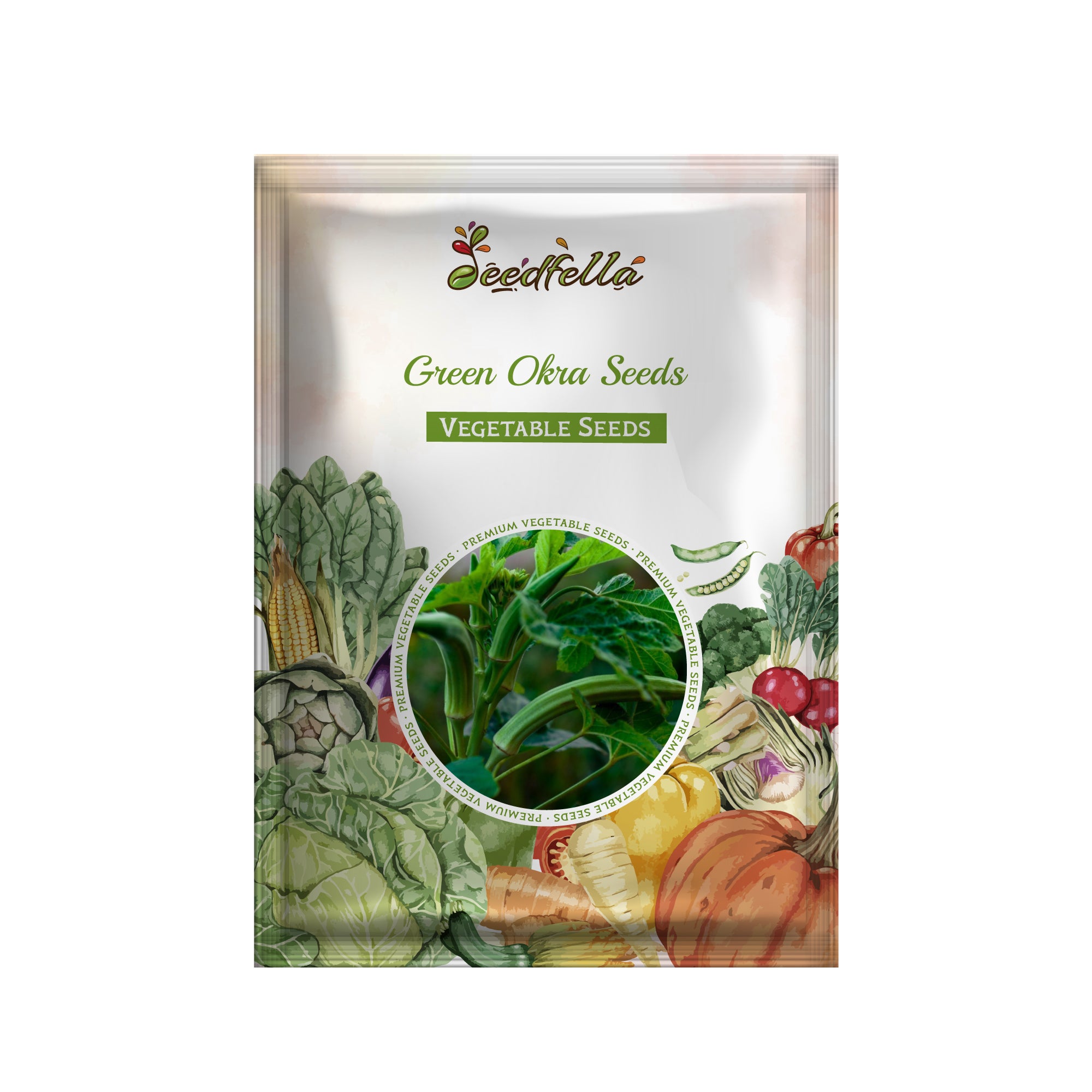 Okra plants growing in a home garden