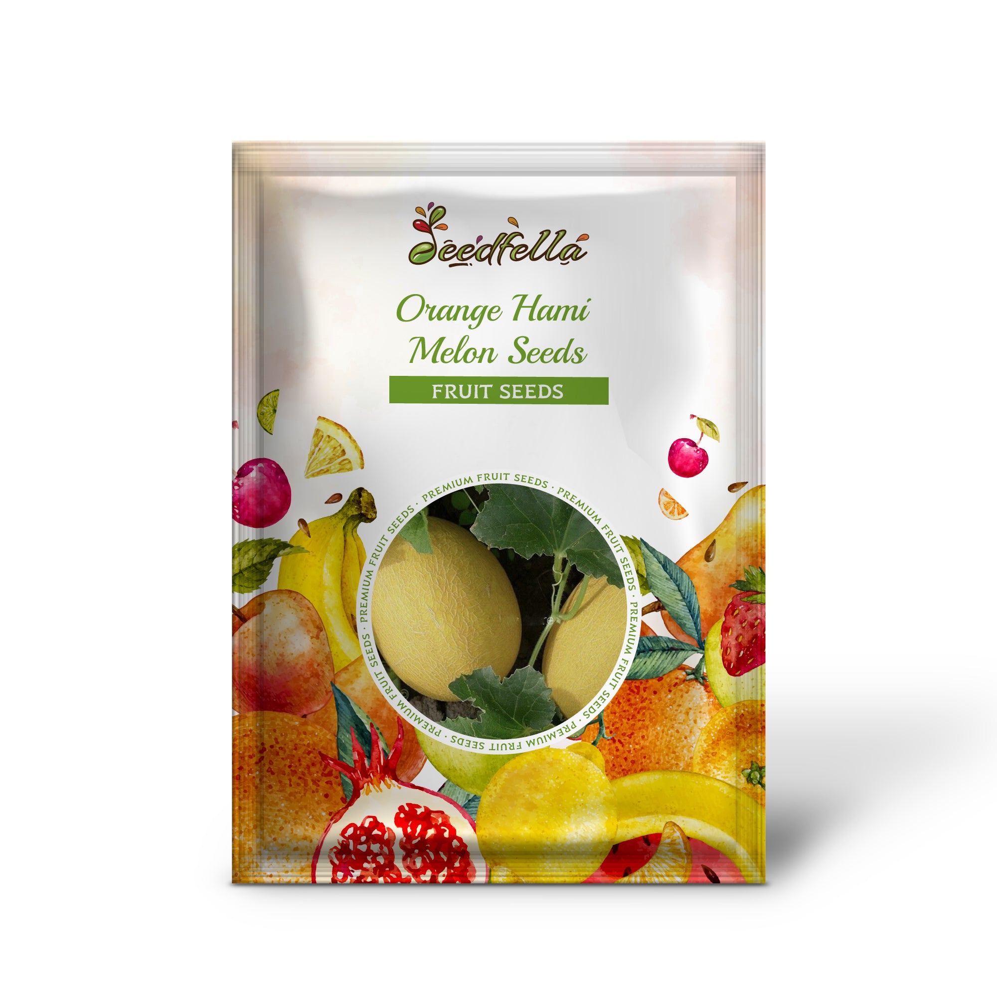 Harvested Orange Hami Melons, Fresh and Juicy Melons Ready for Eating