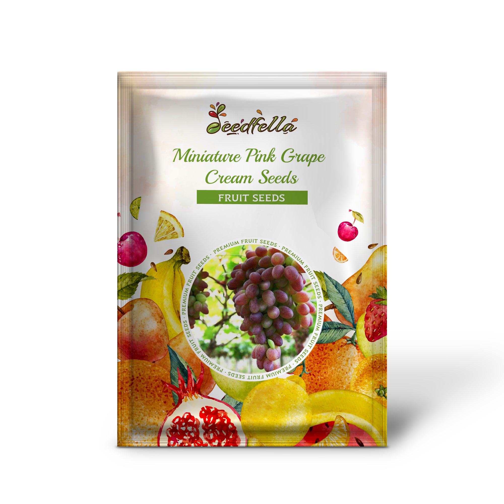 Pink cream grape seeds for home garden cultivation