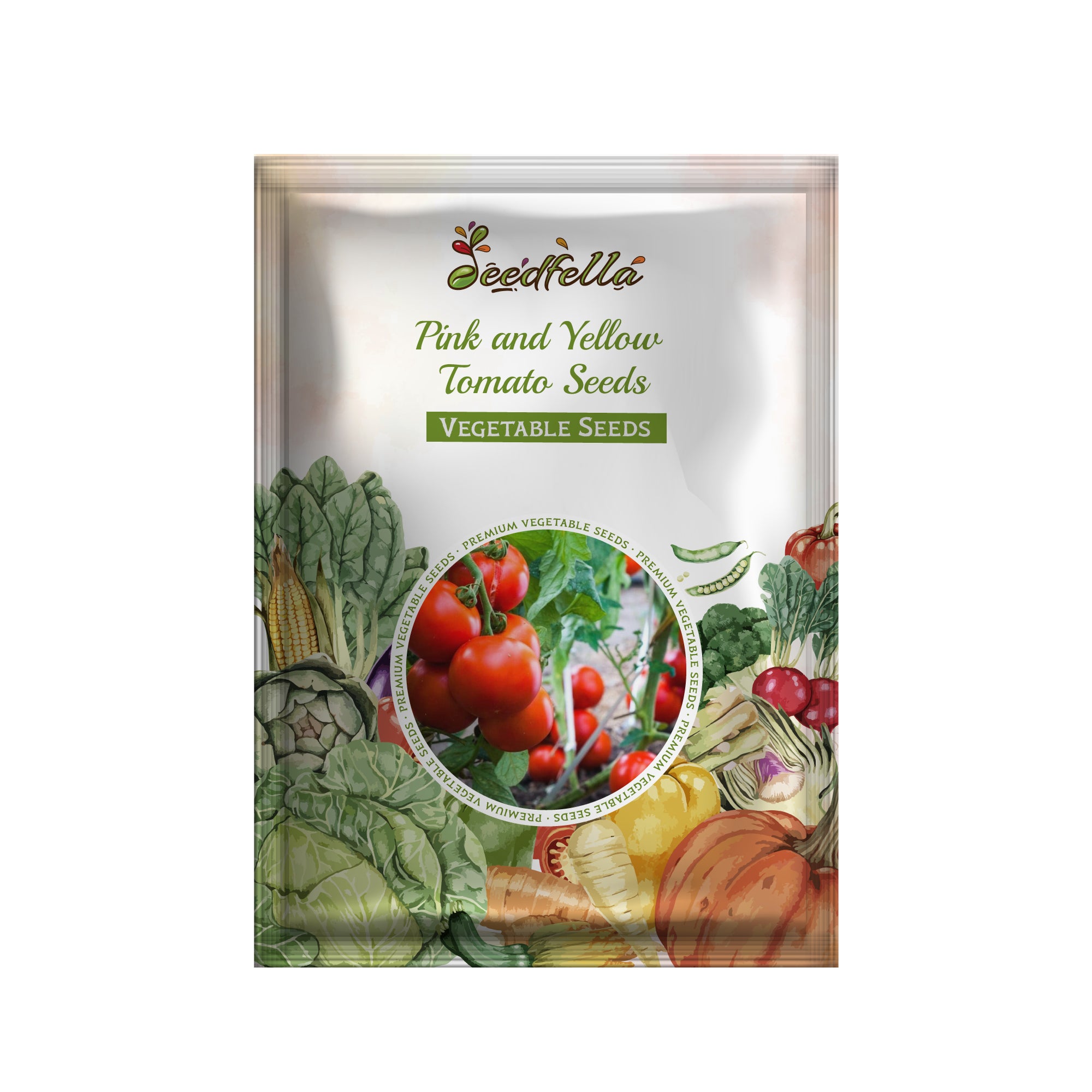 Pink and Yellow Tomato seeds for home garden planting