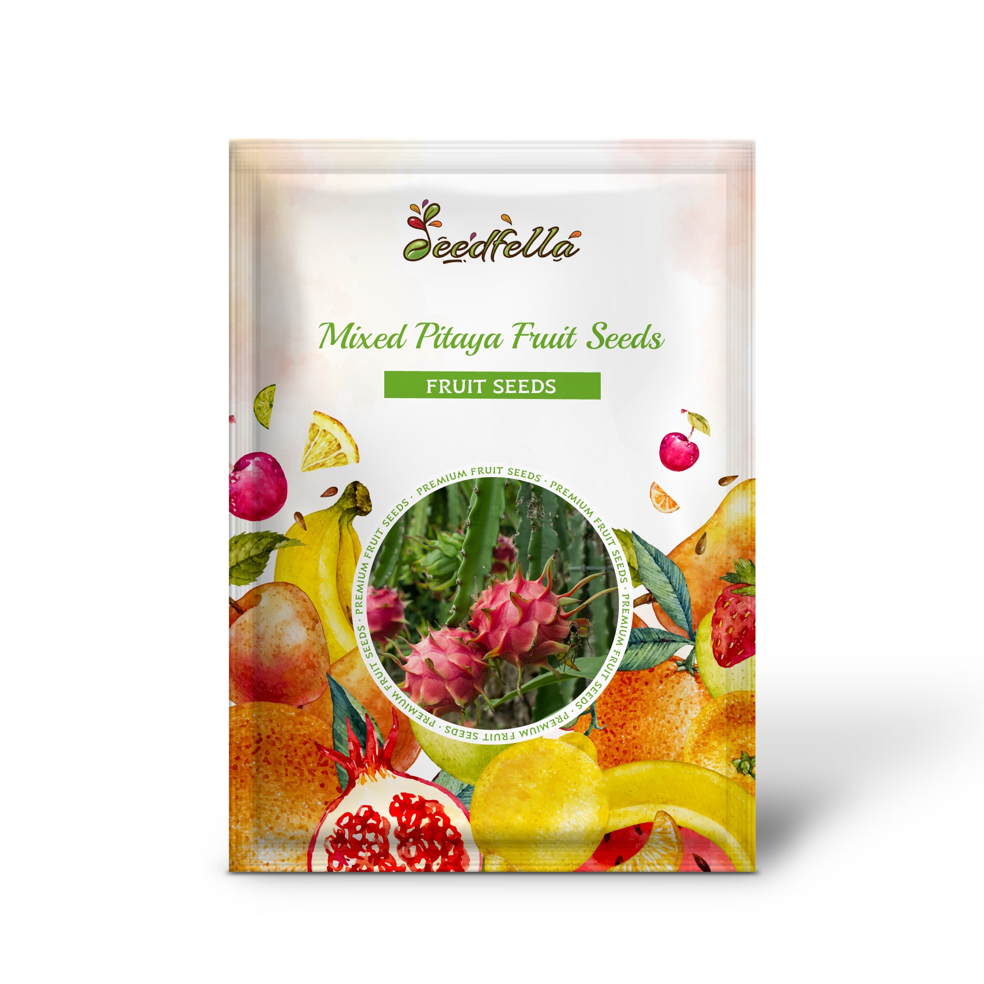 Pitaya seeds germinating in warm soil