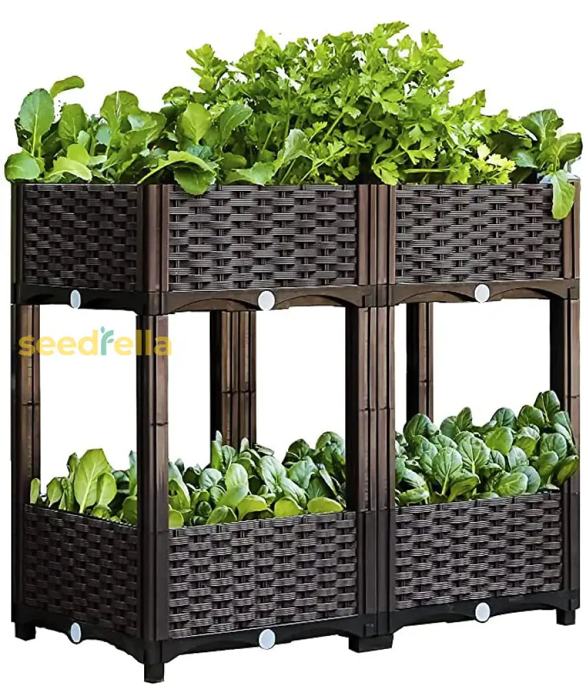 Plastic Raised Garden Bed With Self-Watering System – Ideal For Indoor & Outdoor Gardening Tools