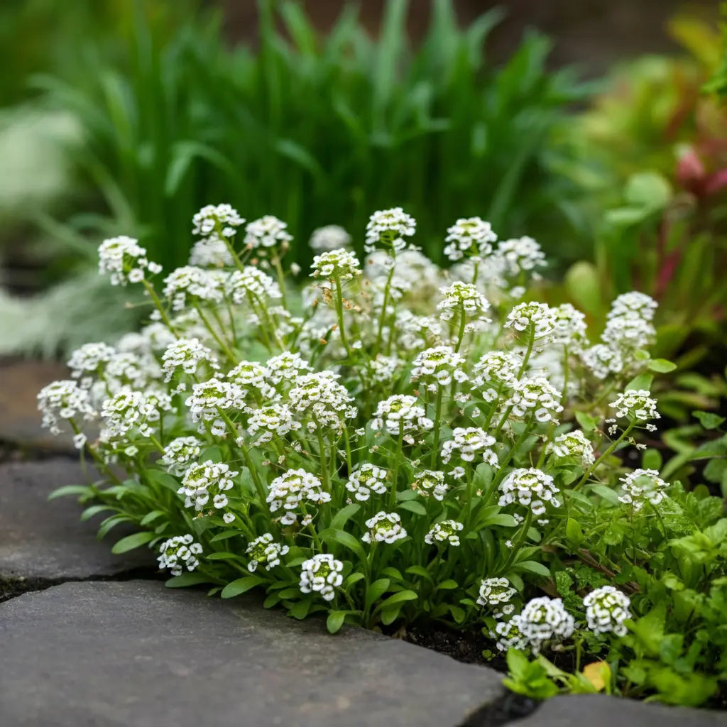 Lobularia Maritima Flowers in Pots