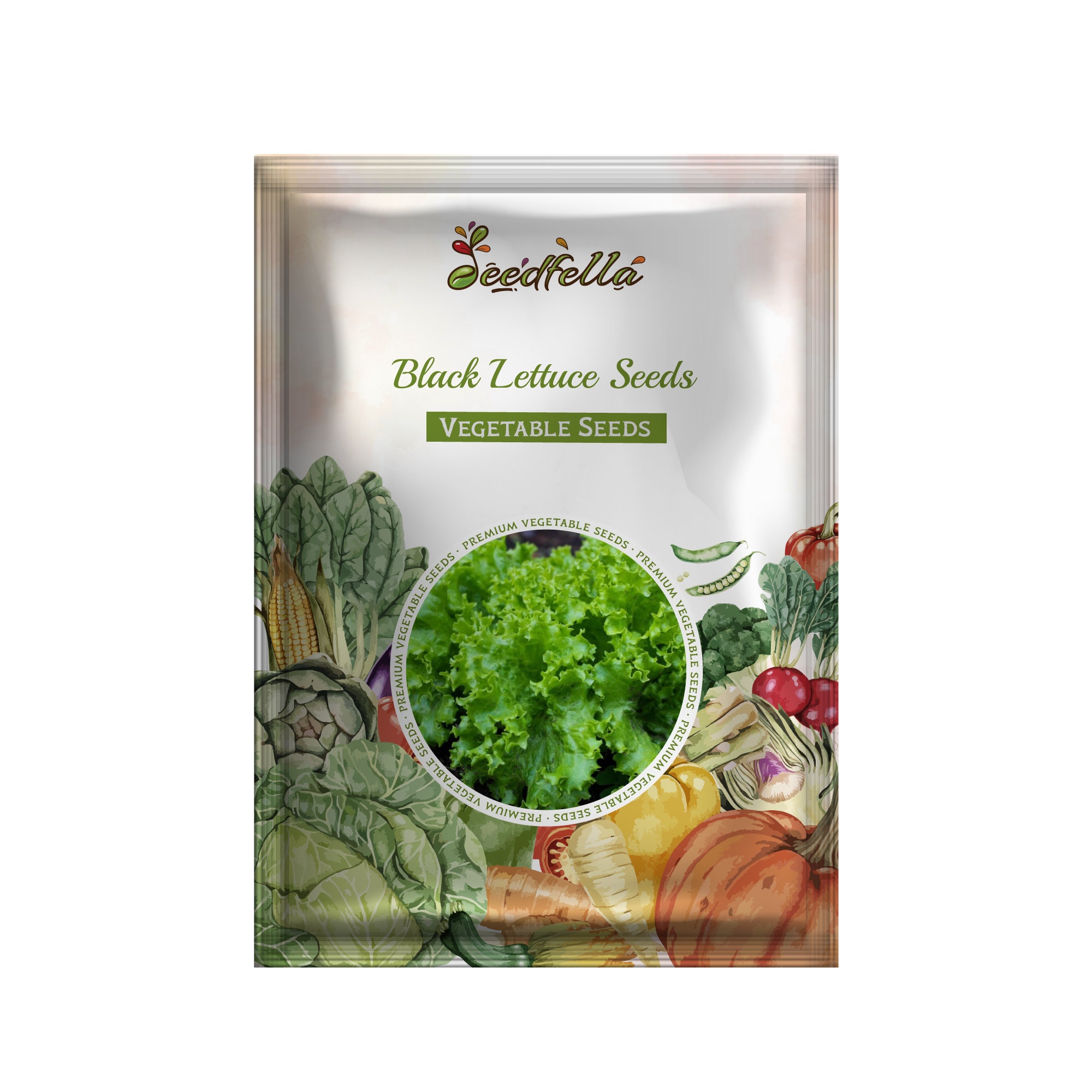 Premium black lettuce seeds for home gardens