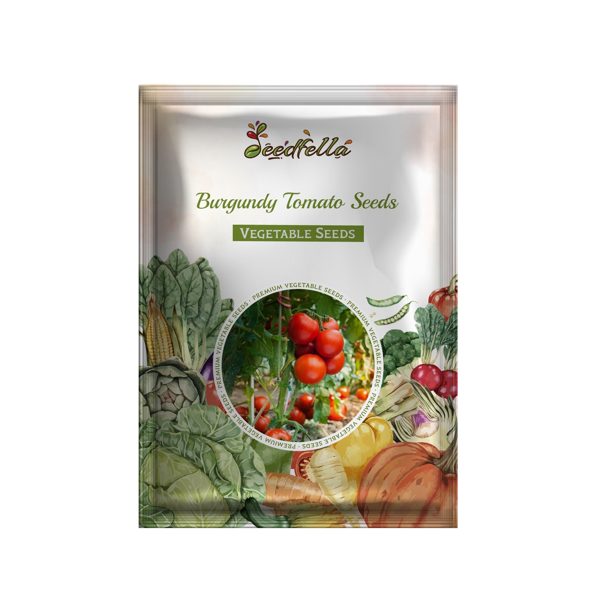 Premium burgundy tomato garden seeds