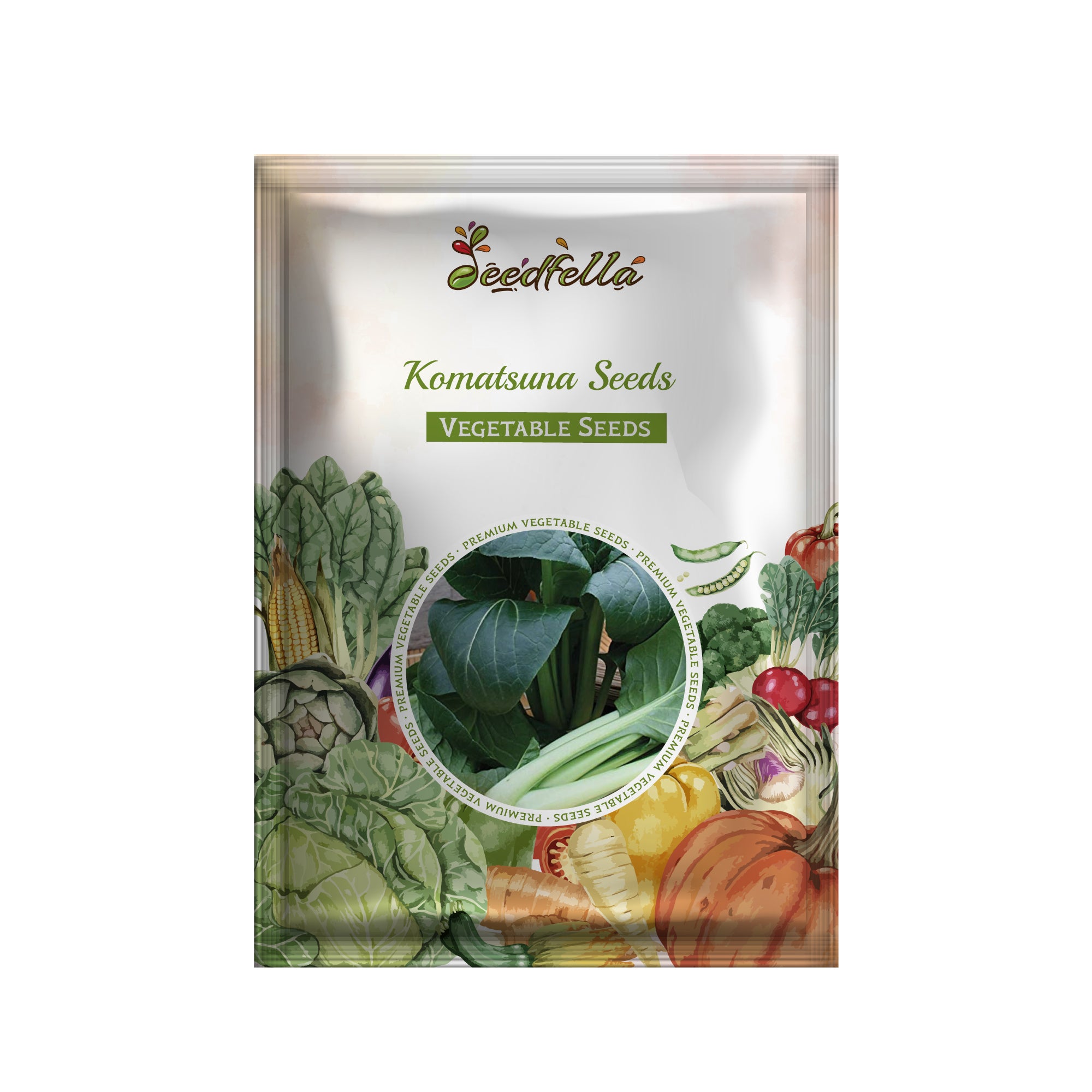 Premium Komatsuna Japanese greens seeds for home gardening