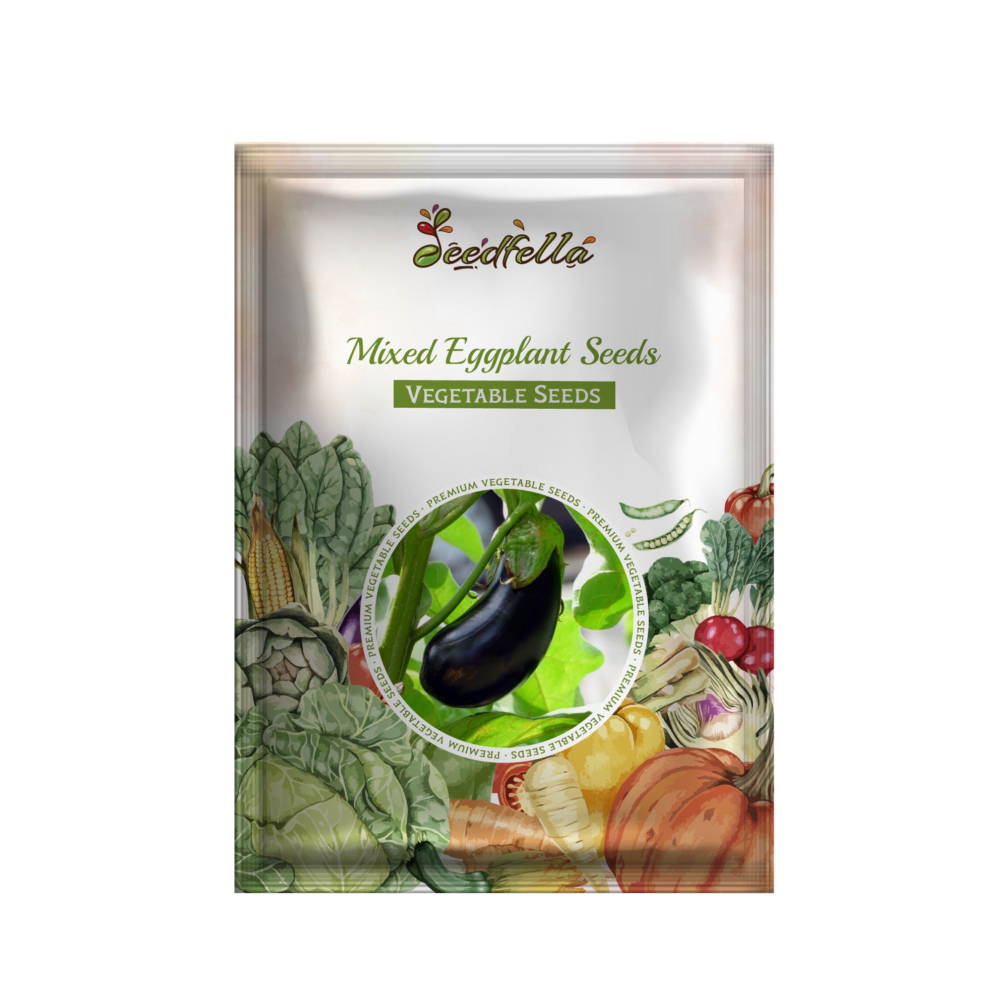Premium non-GMO mixed eggplant vegetable seeds