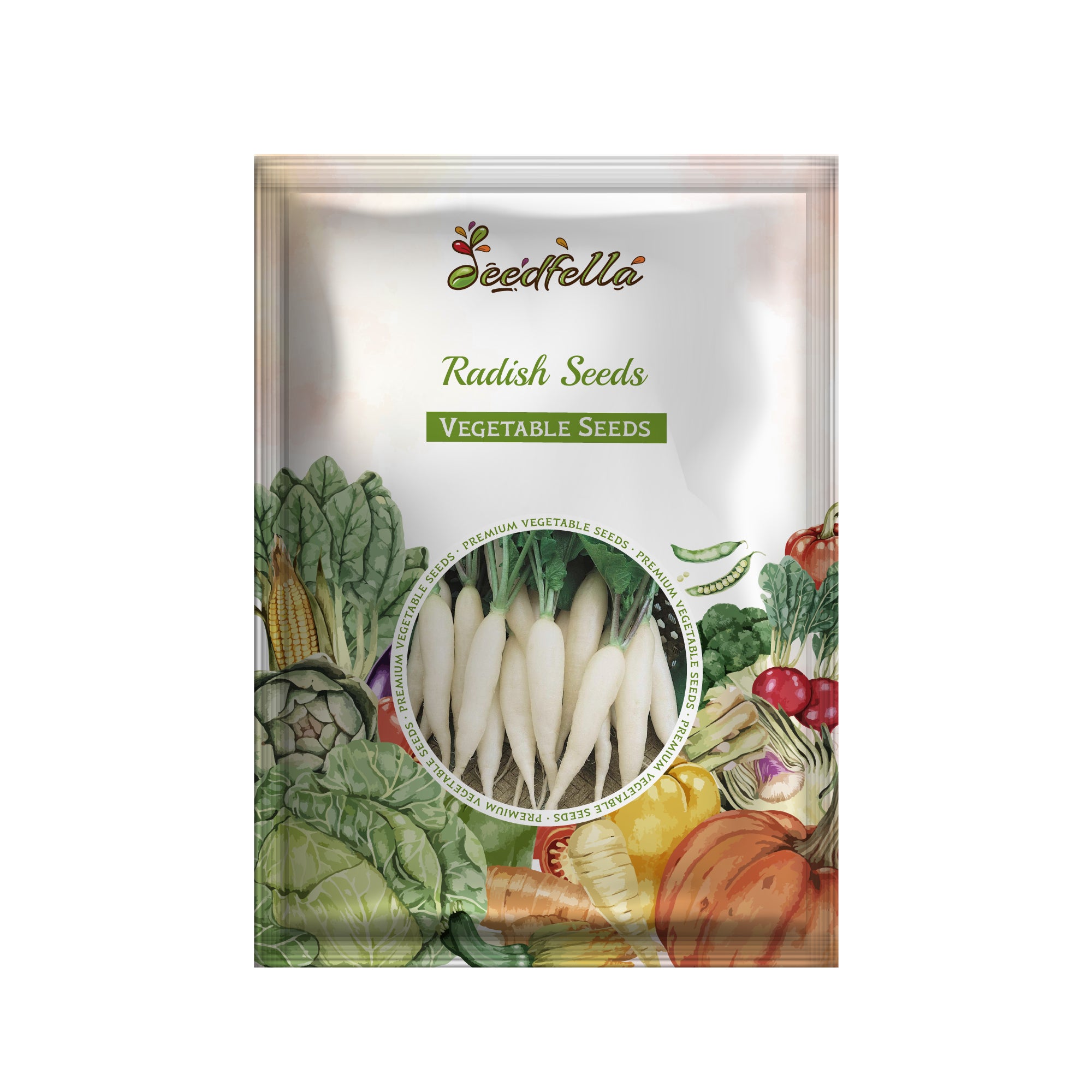 Premium radish planting seeds with high germination