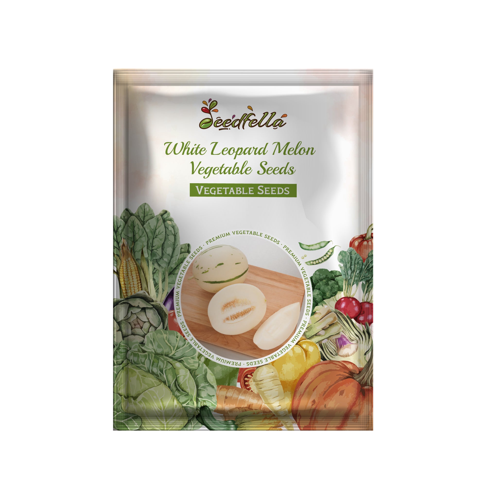 Premium non-GMO White Leopard Melon vegetable seeds