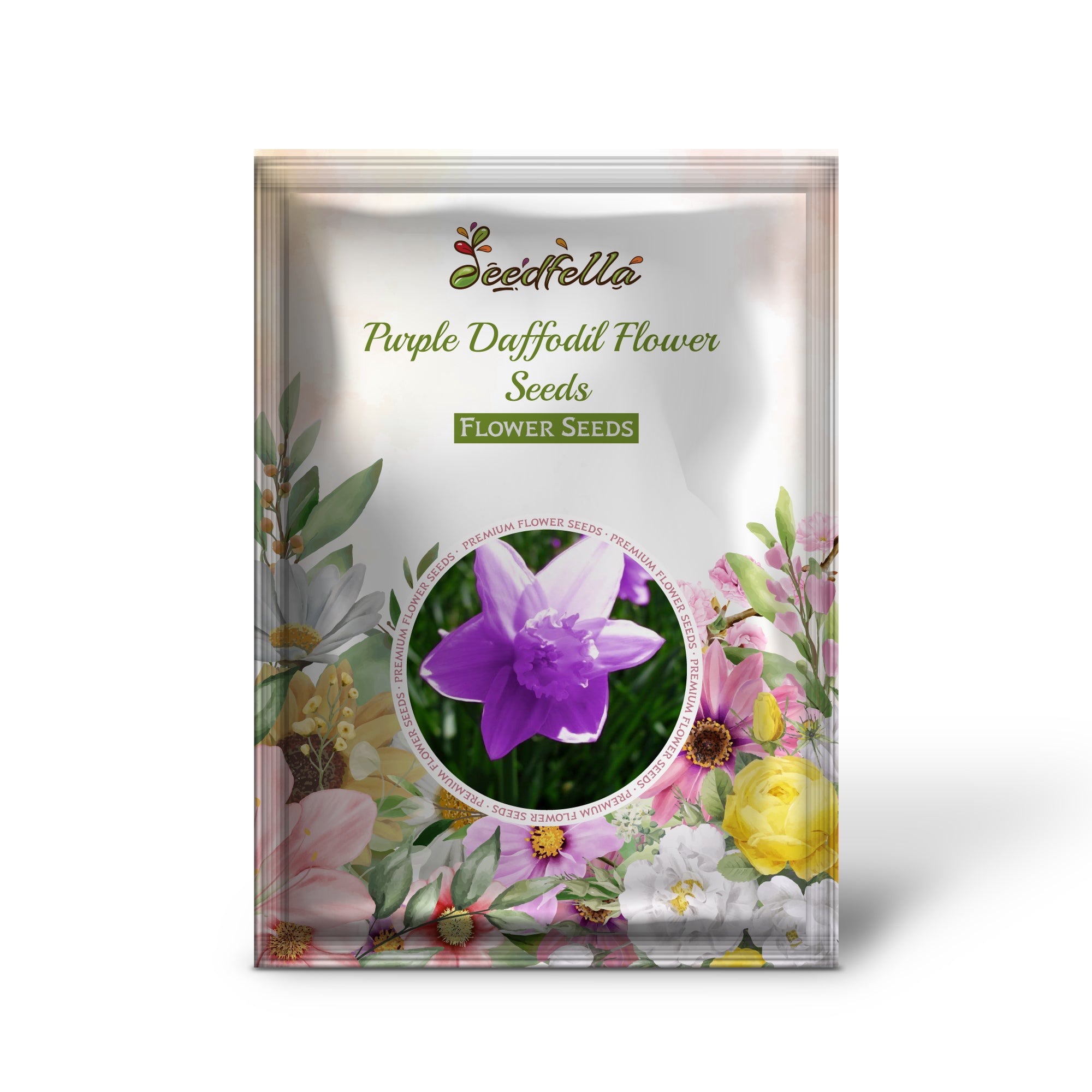 Vibrant Purple Daffodil Blooms in Garden