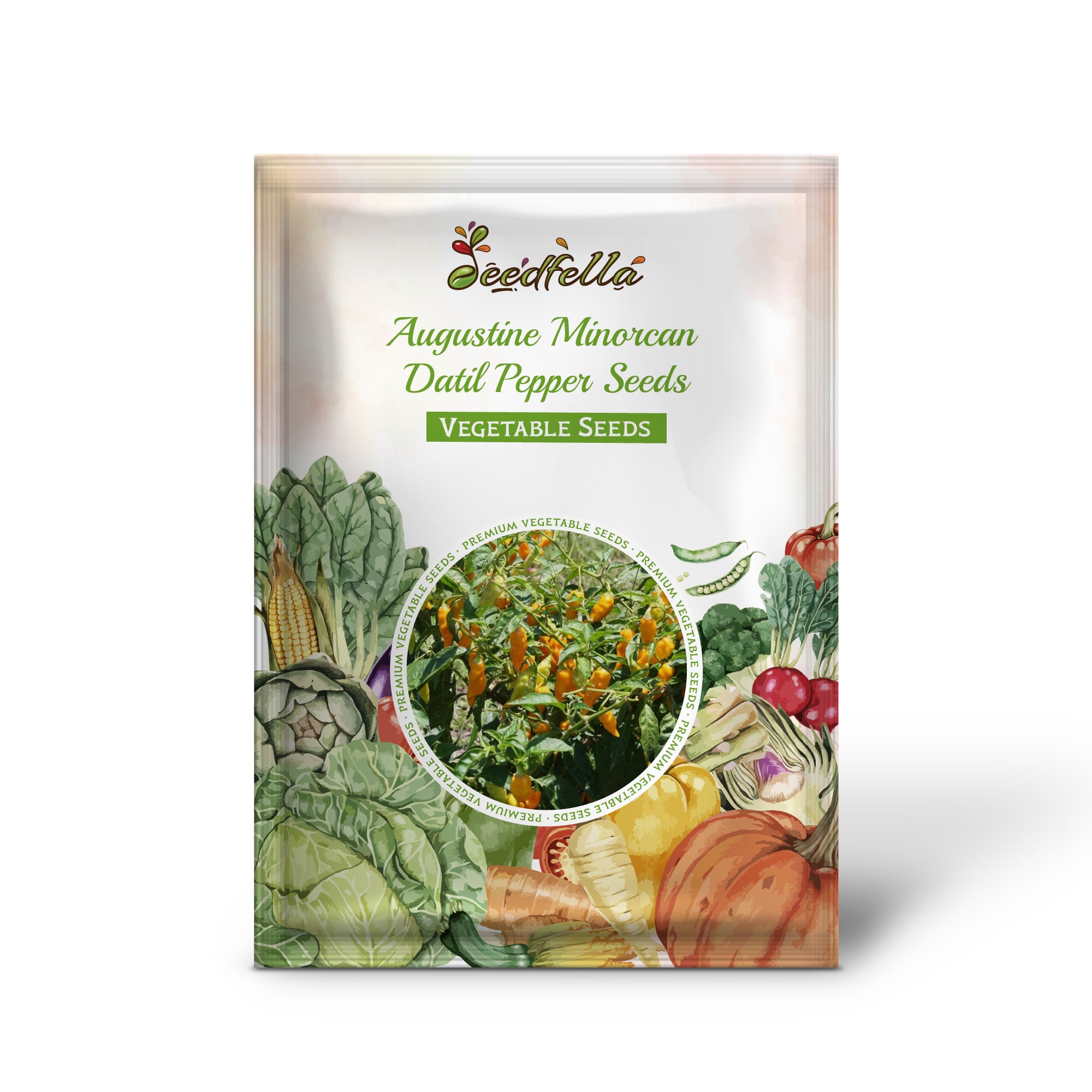 Ripe Augustine Minorcan Datil peppers grown from seeds