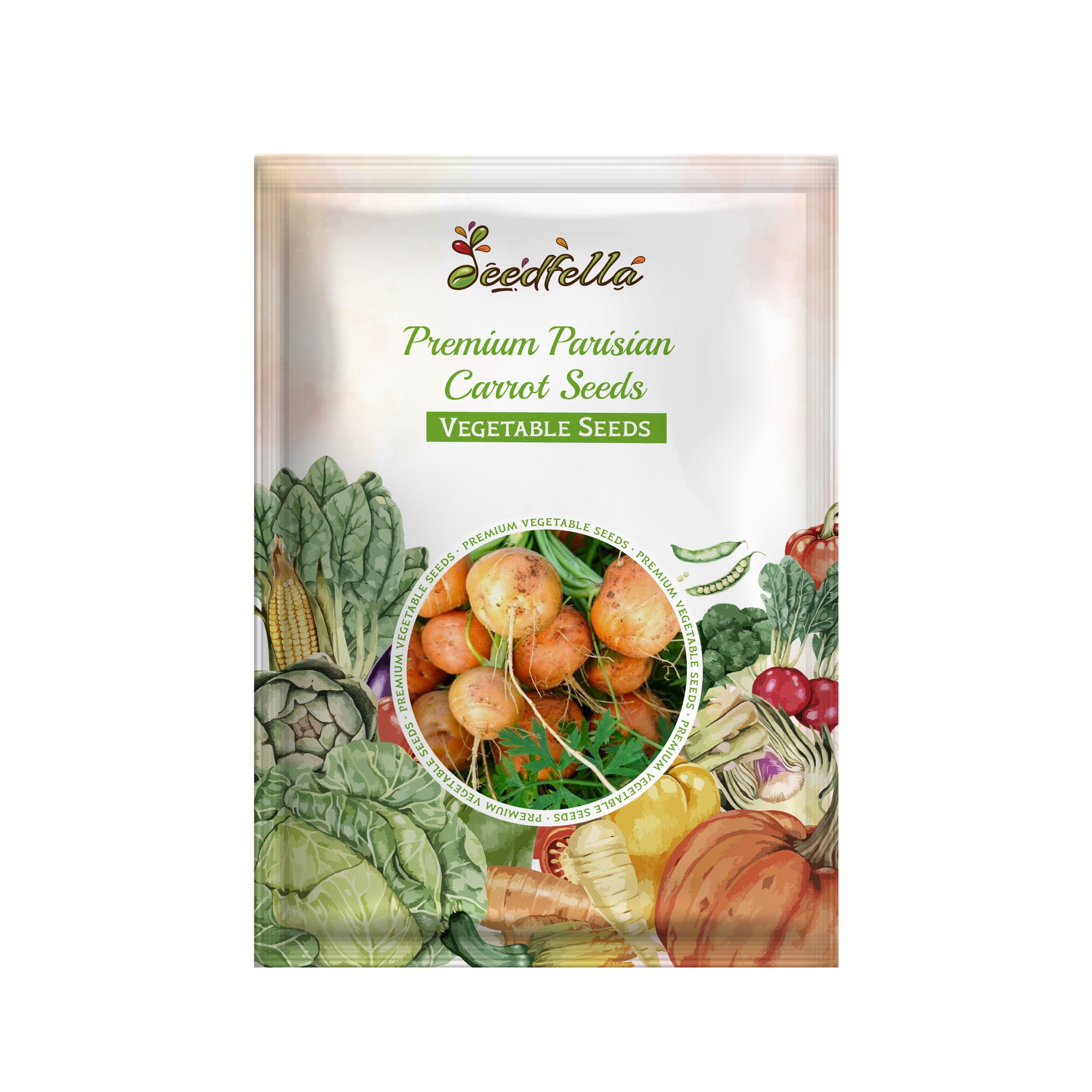 Round Parisian carrot seeds for planting