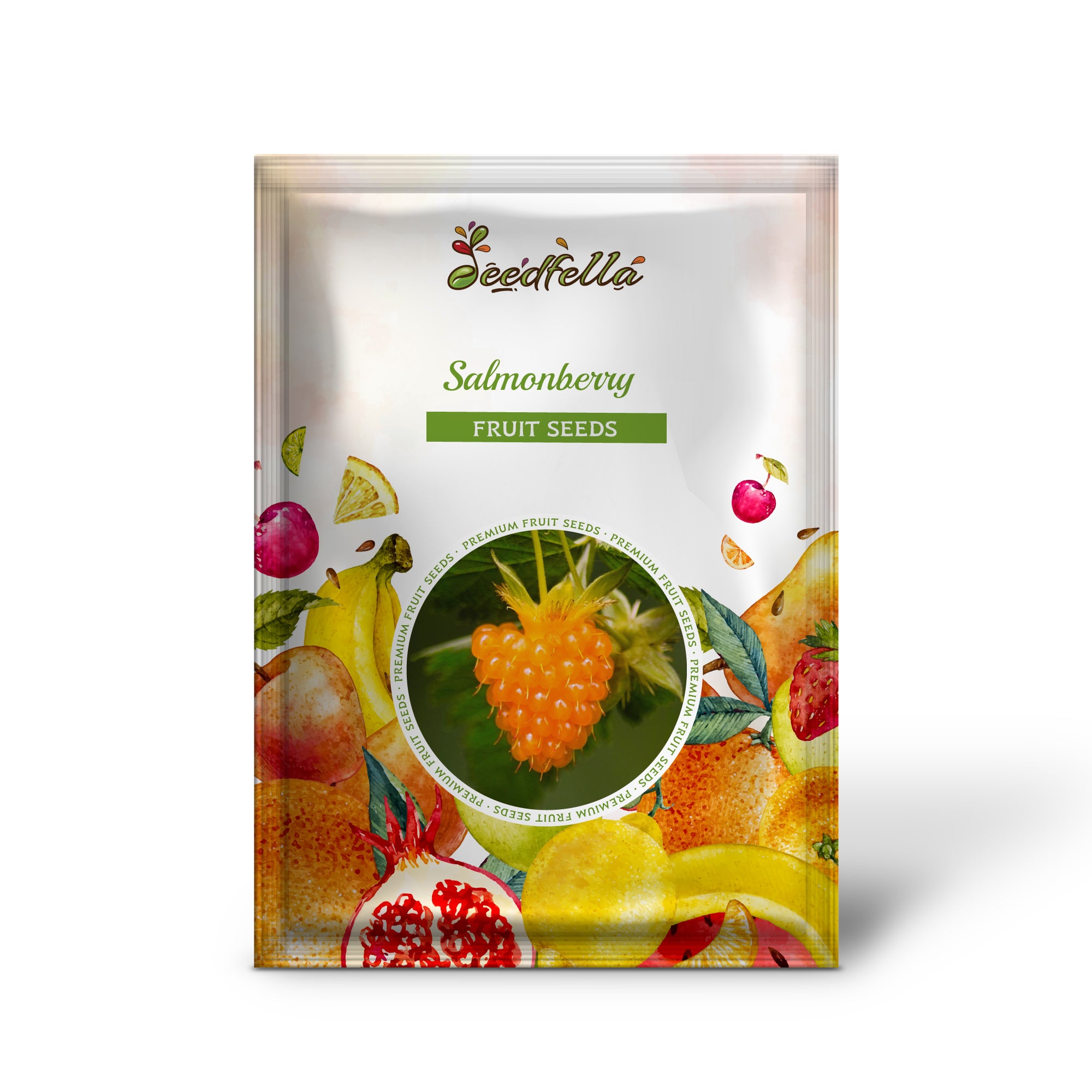 Rubus spectabilis seedlings growing in nursery pots