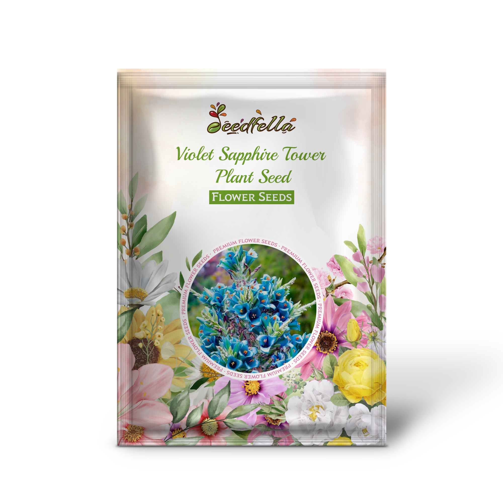 Sapphire Tower Violet Flower Seeds – Non-GMO Exotic Perennial