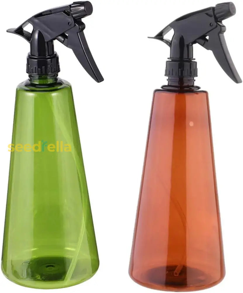 Set Of 2 Small Plastic Spray Bottles – Mini Mist Sprayers For Home And Garden Tools