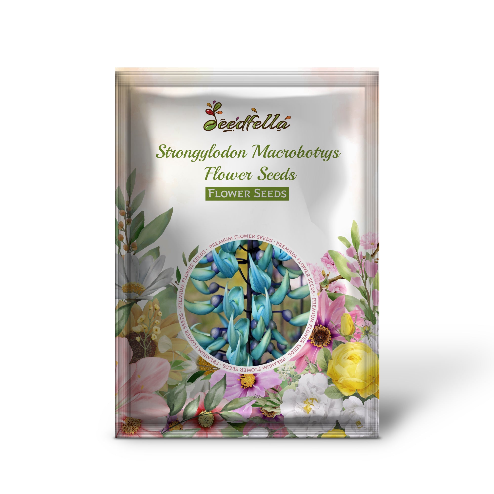 Sky Blue Jade Vine Flowers in Garden