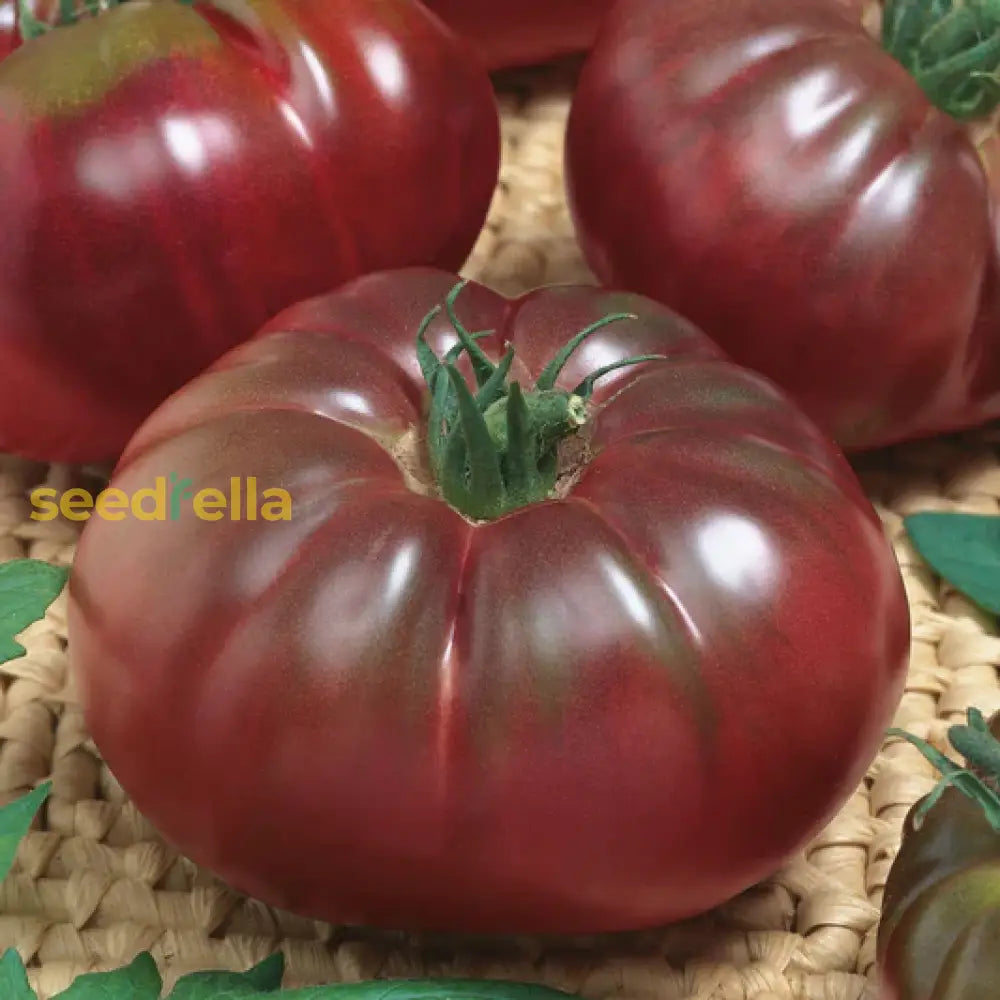 Sliced Marron tomato showing rich color