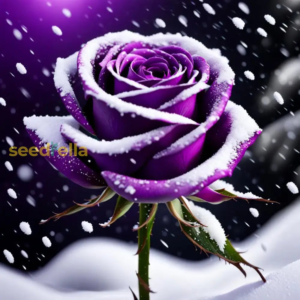 Snow Rose Flower Seeds For Planting Dark Violet