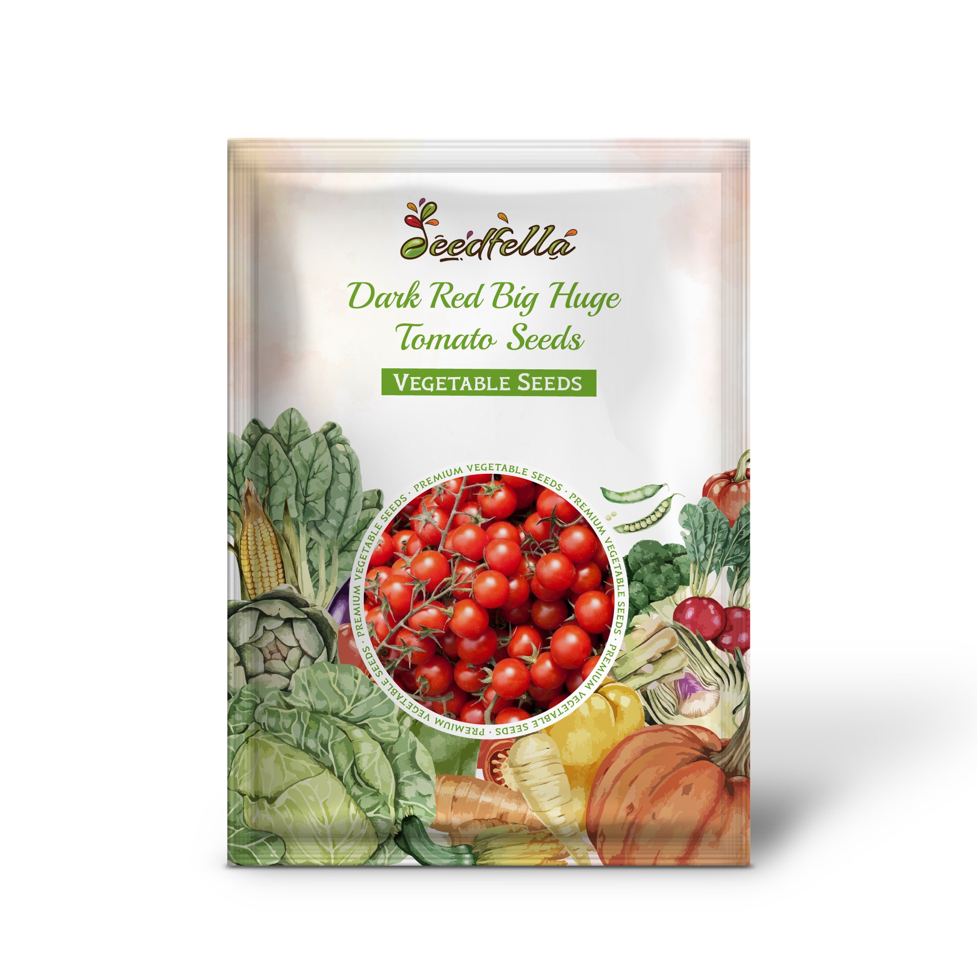 Tomato seedlings of dark red huge variety