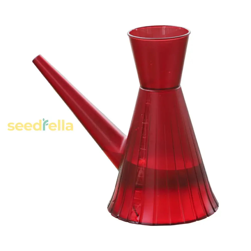 Transparent Plastic Watering Pot – Durable And Lightweight Red Garden Tools