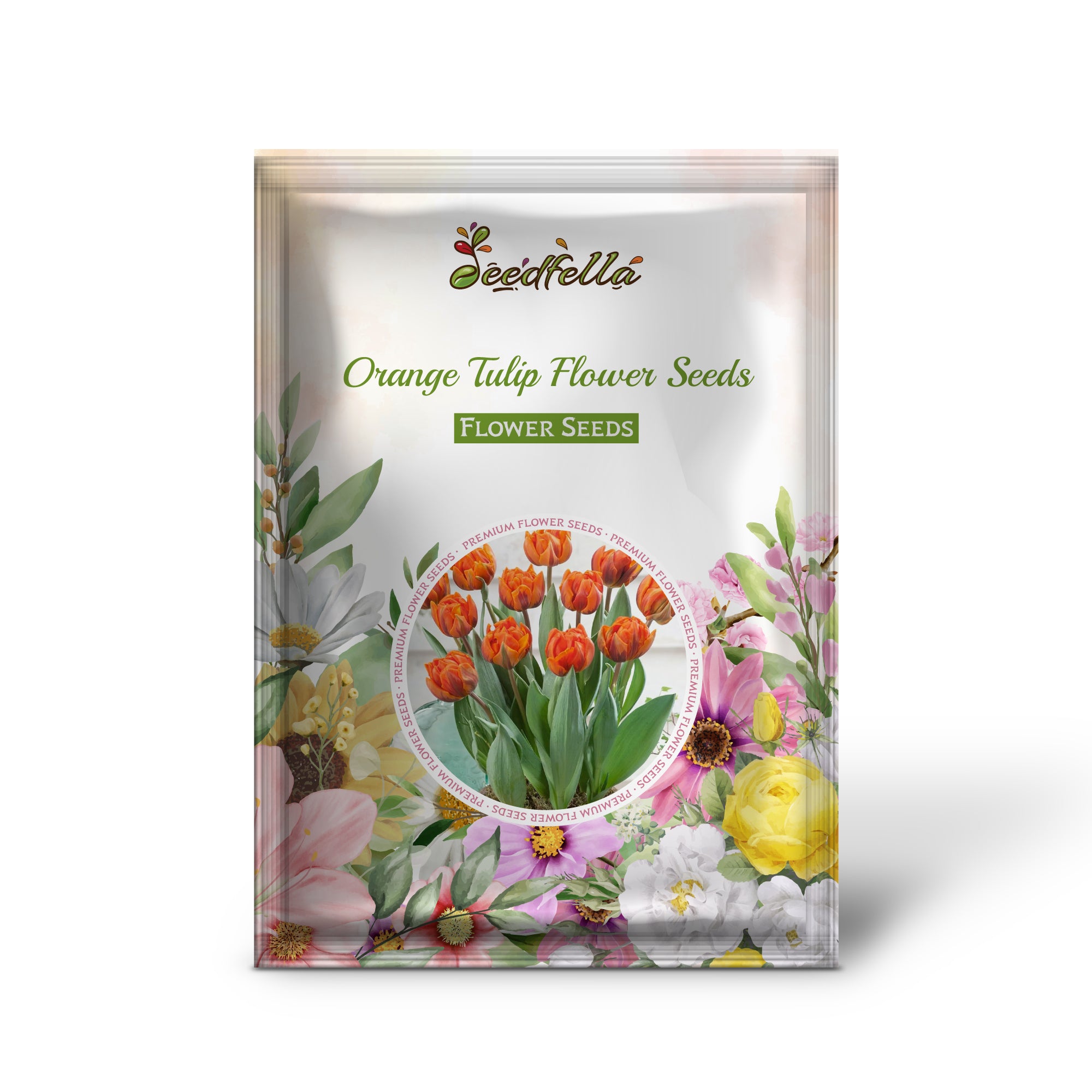 Non GMO Orange Tulip seeds for home gardening
