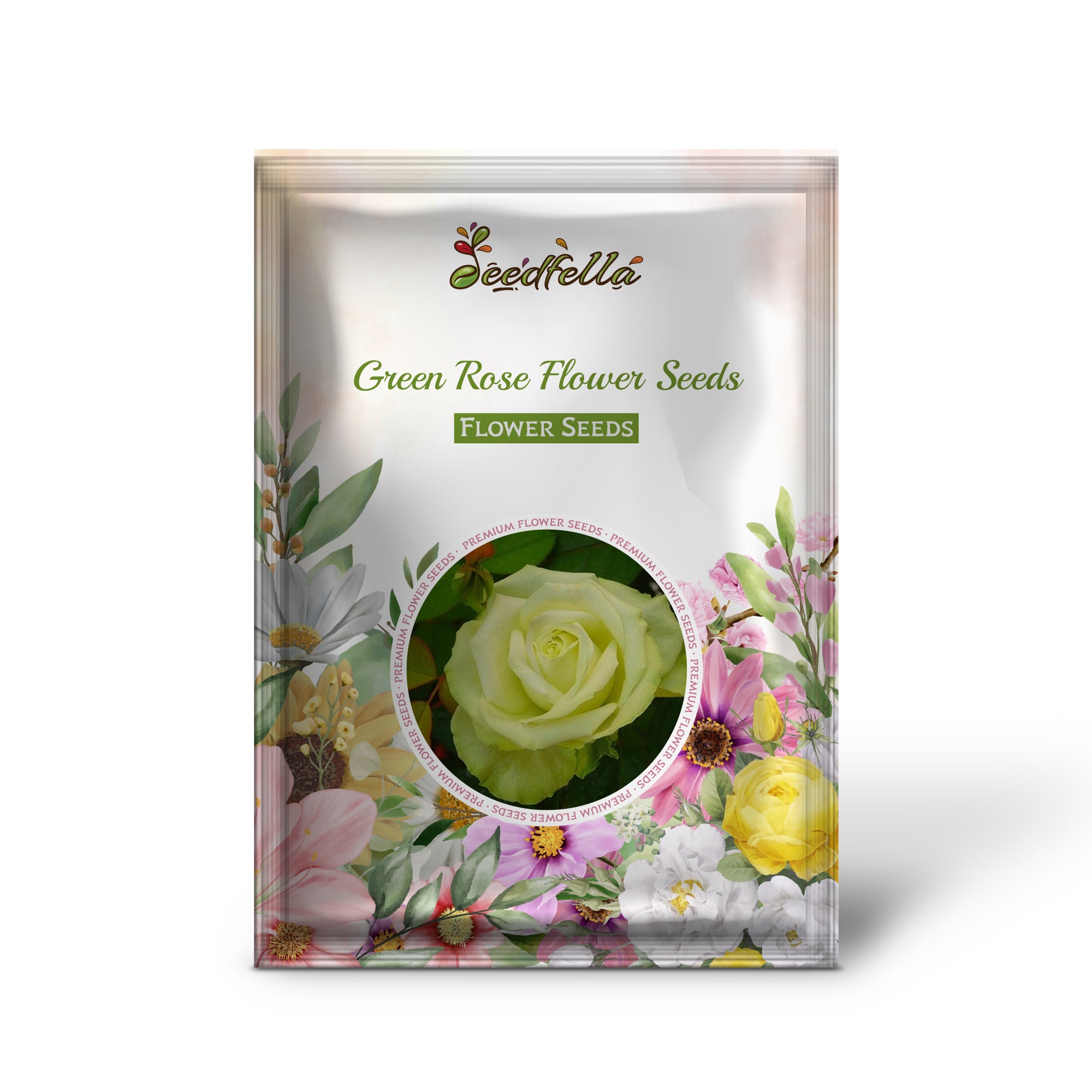 Unique Green Rose Blooms in Garden