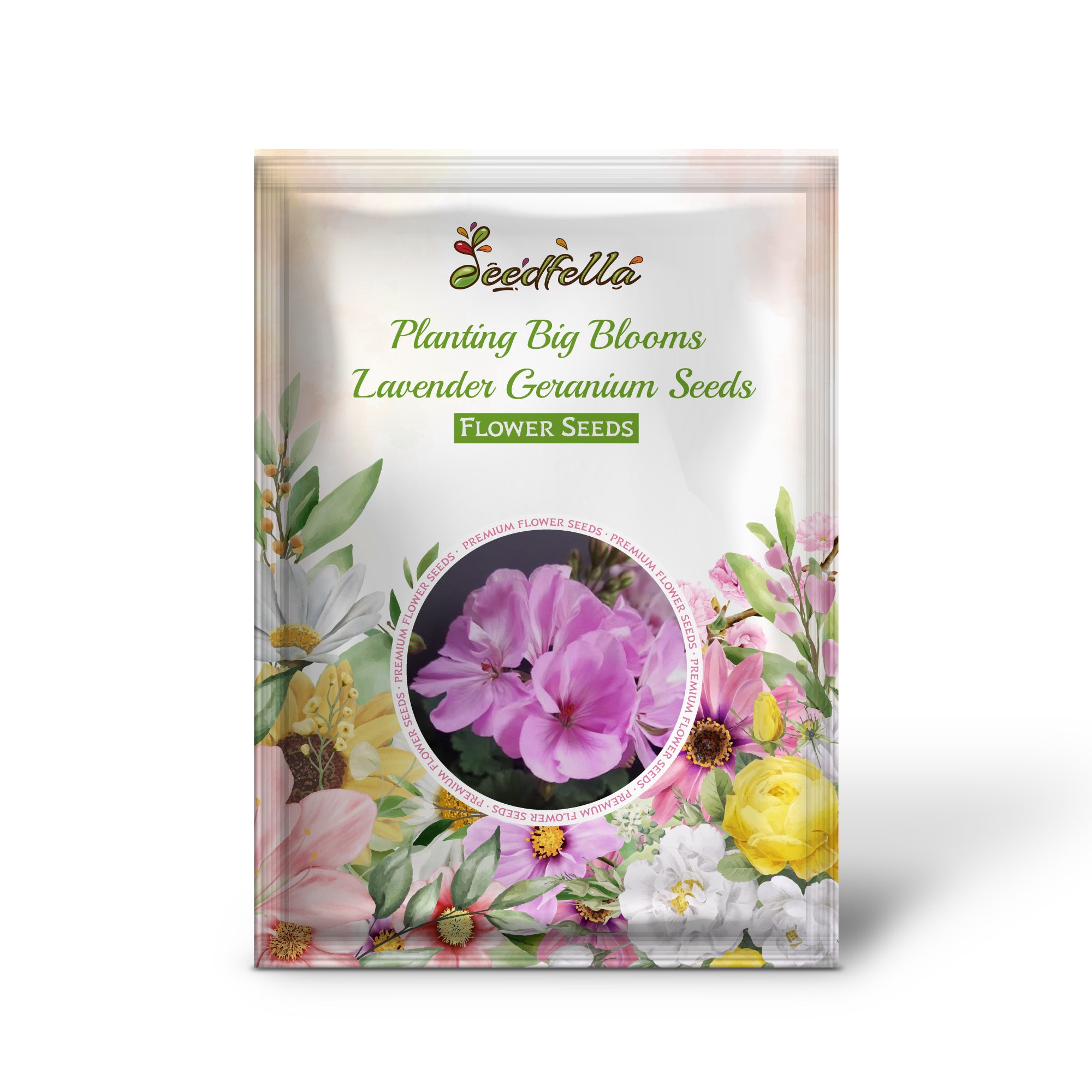 Vibrant Lavender Geranium Blooms for Garden Decoration